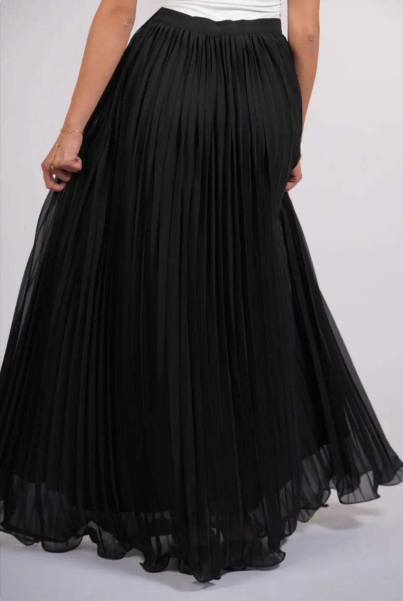 plisse skirt - black Losyana.Shop