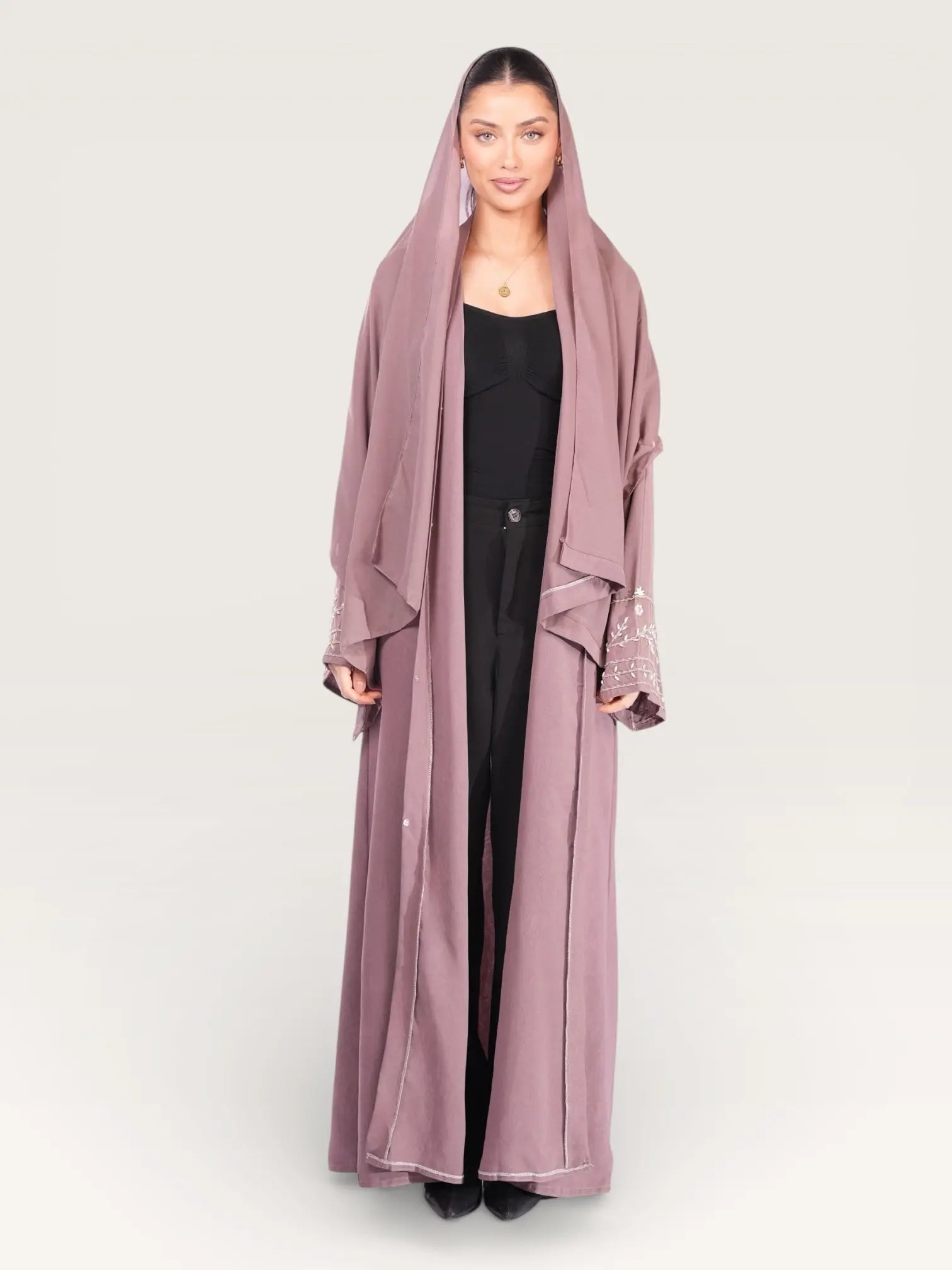 kimono abaya - rose