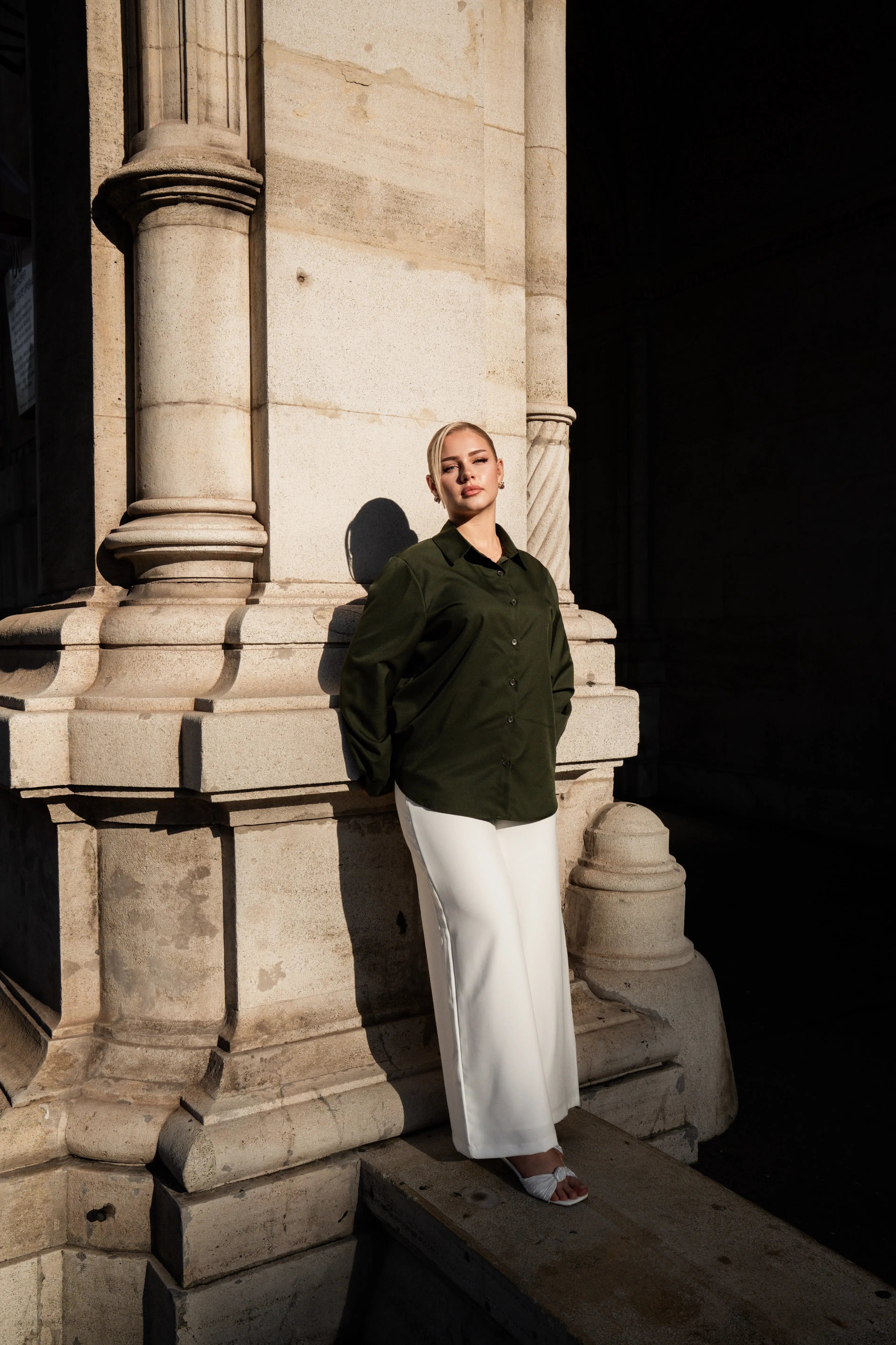 timeless blouse - khaki green Losyana.Shop