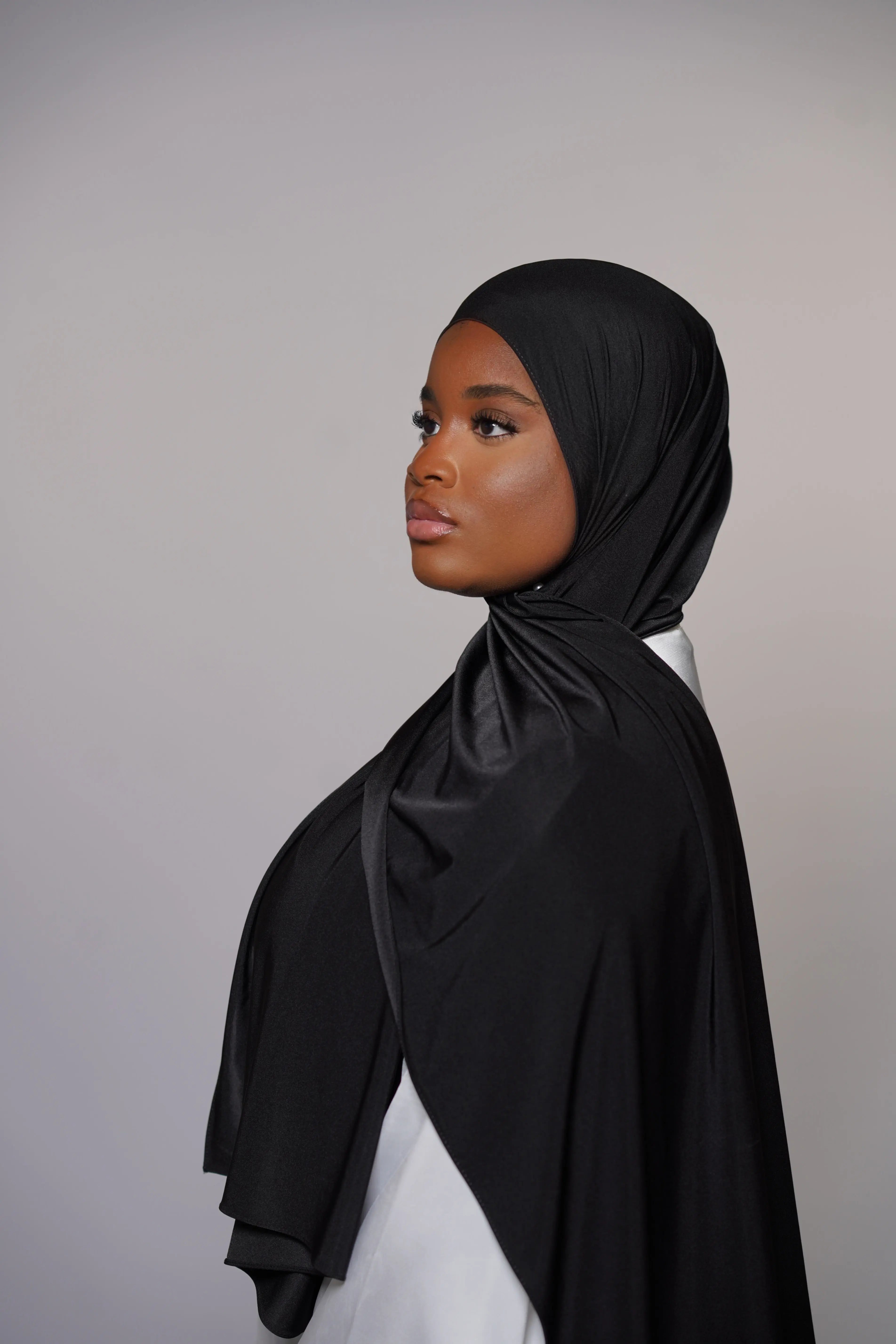 Satin Premium Jersey - black Losyana.Shop