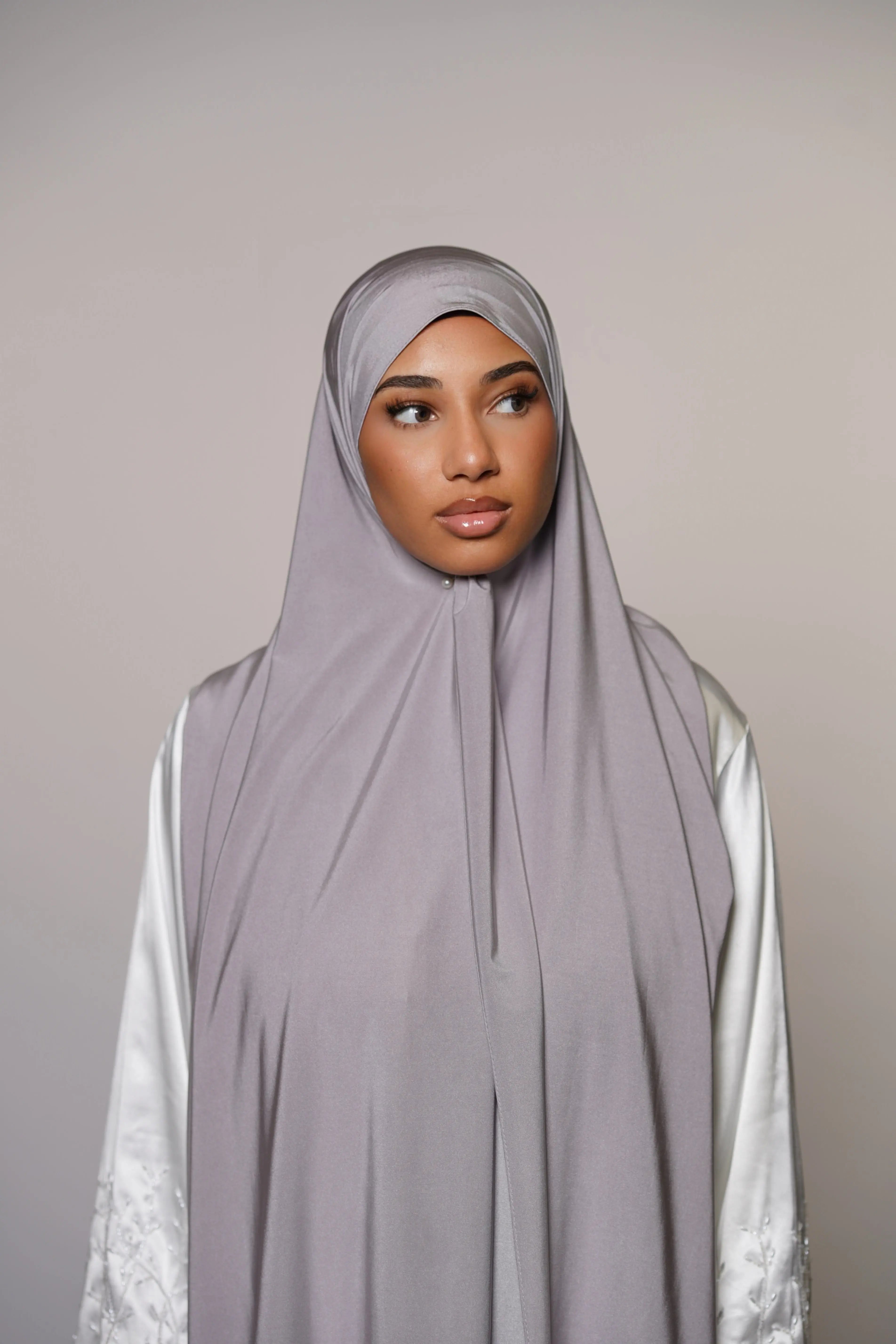 Satin Premium Jersey - steel Losyana.Shop