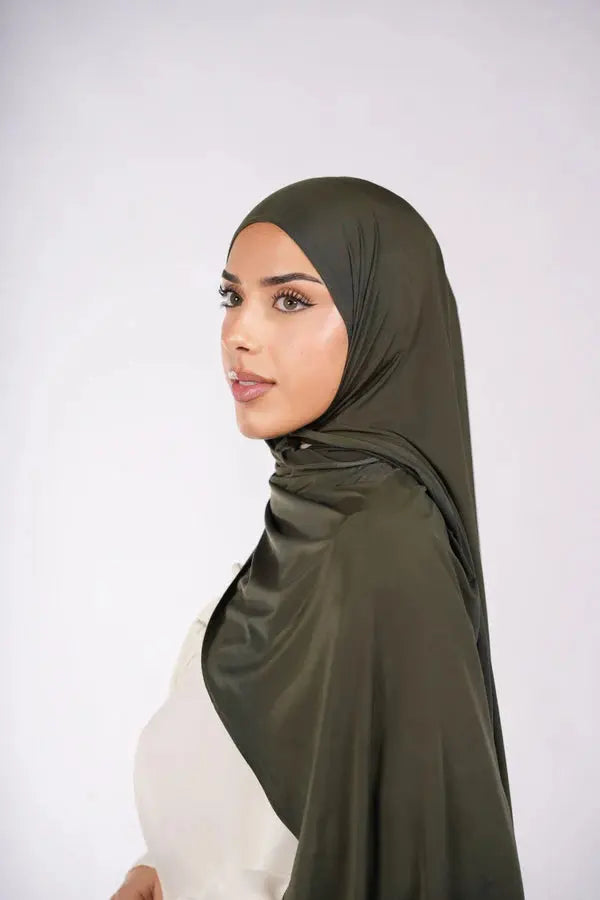 Liquid Jersey - Army Green Losyana.Shop