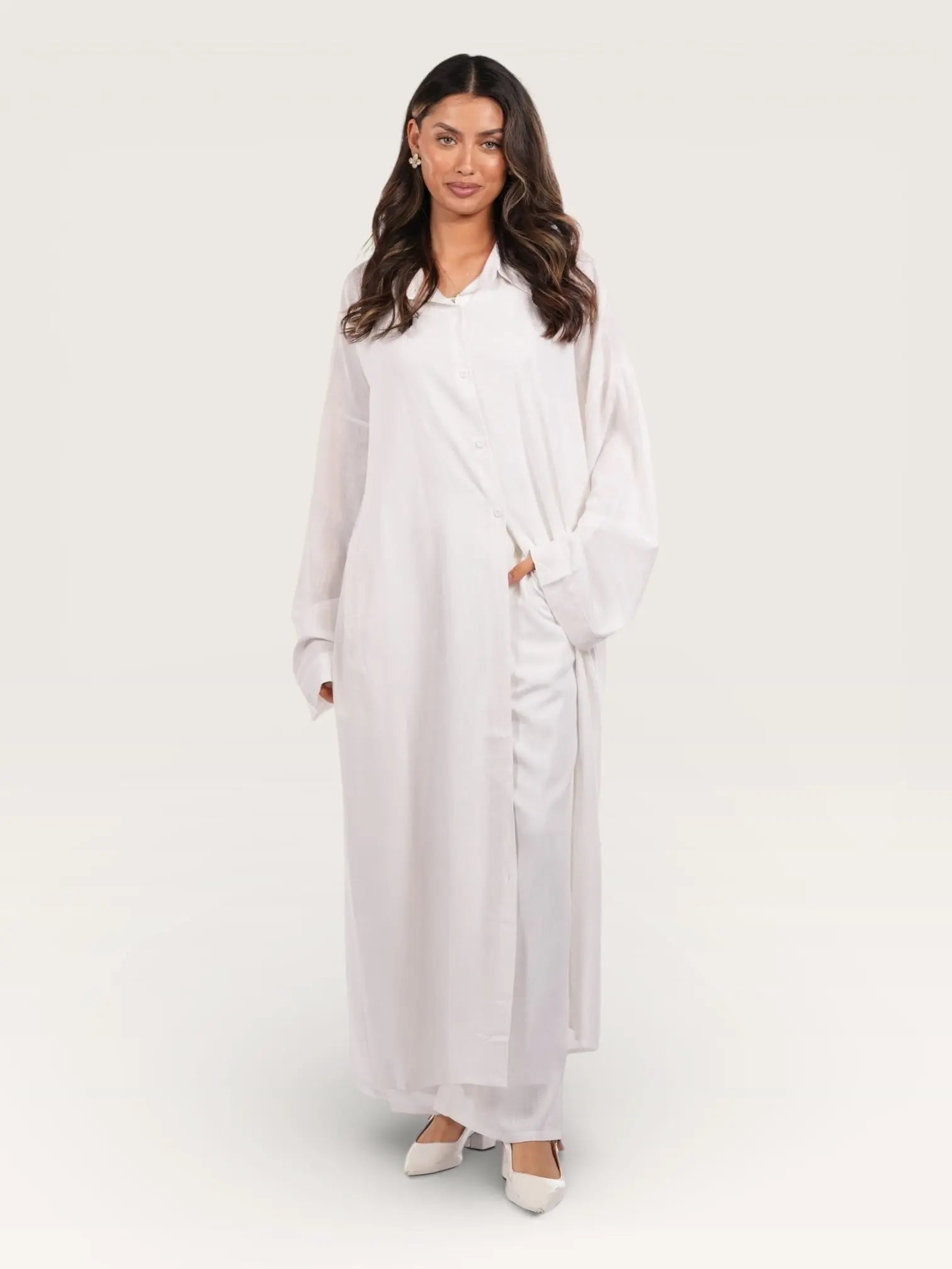 palma linen set - white