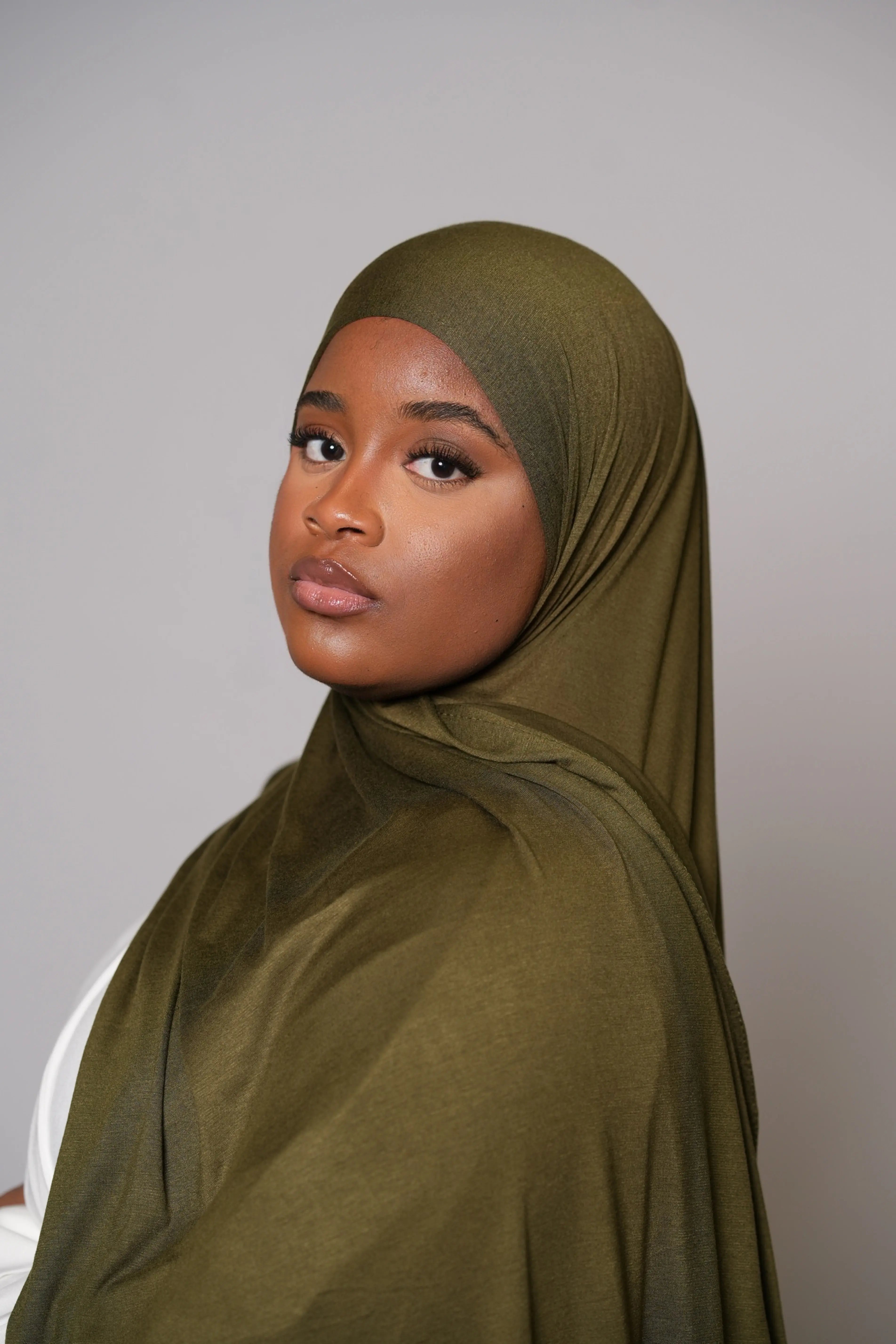 Premium Bamboo Jersey - army green Losyana.Shop