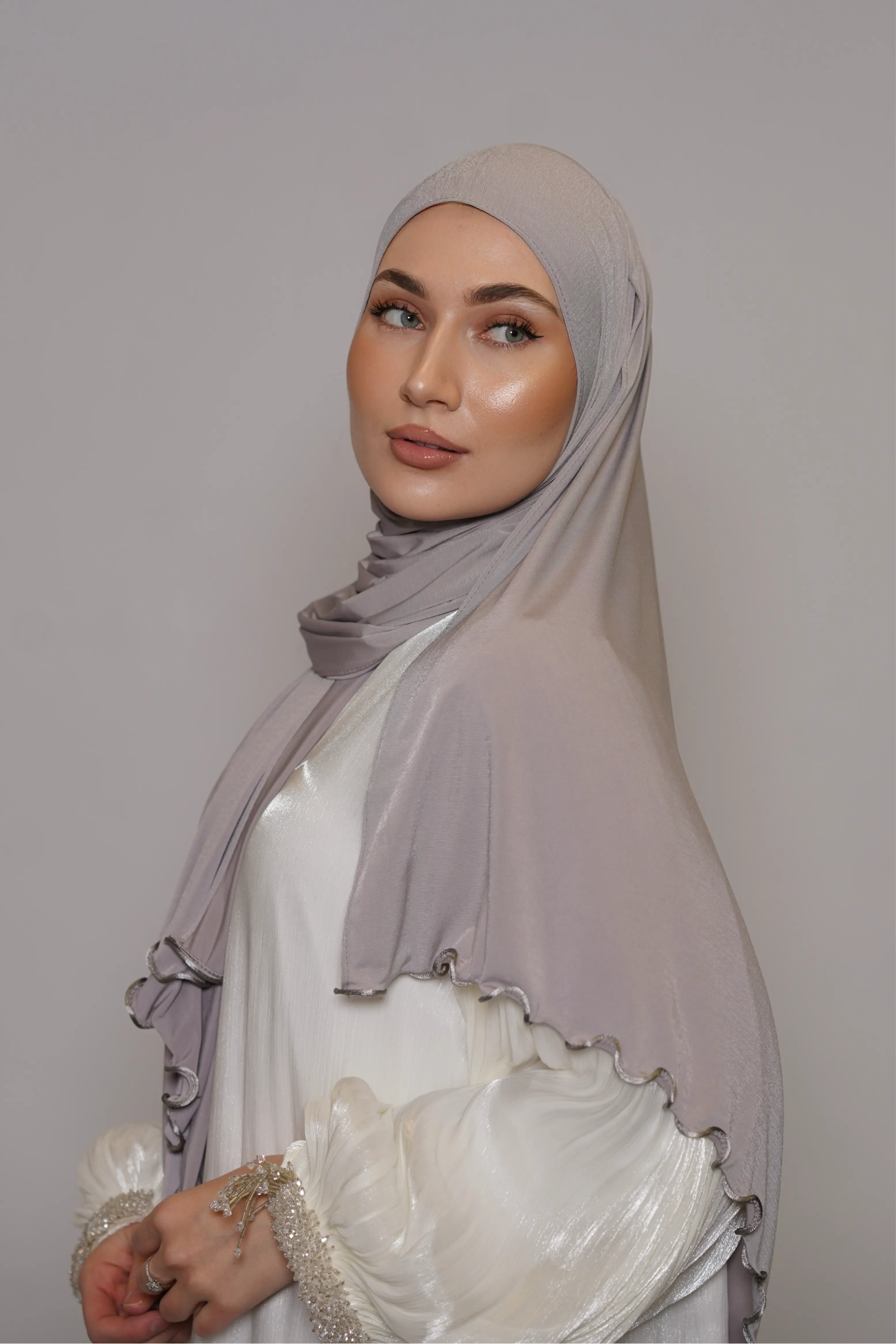 Premium Jersey Line - creme grey Losyana.Shop