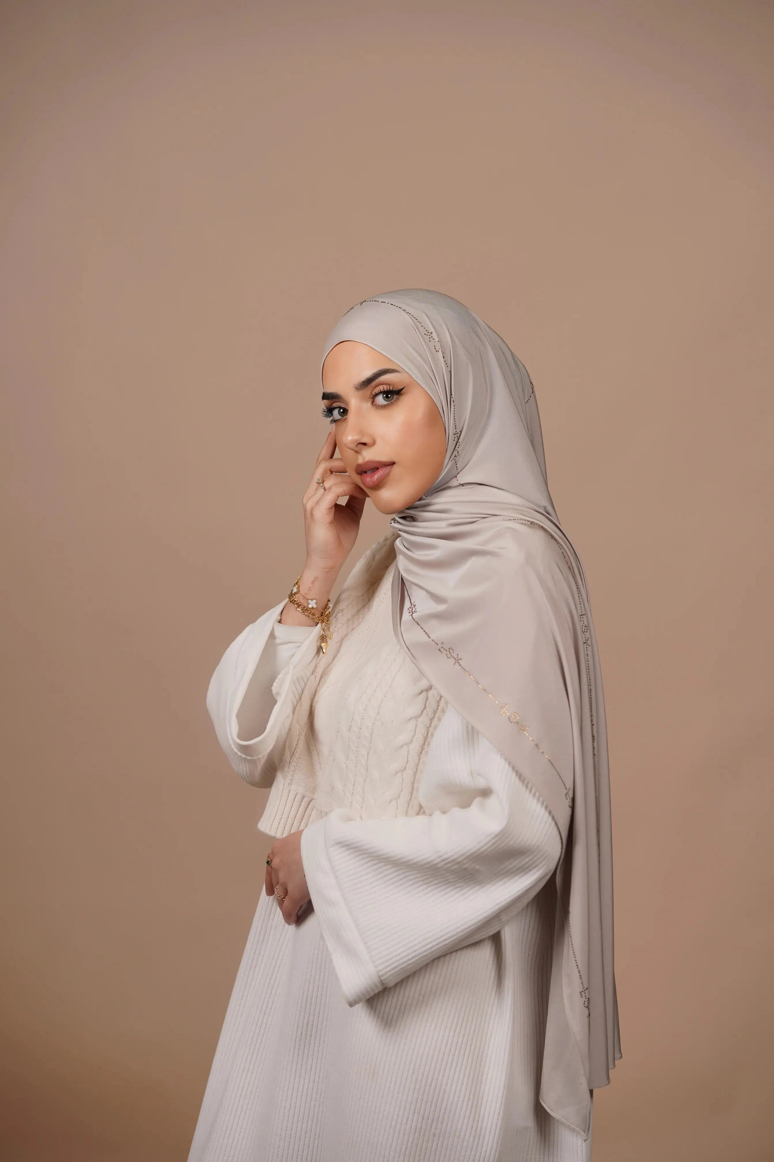 LSY Satin Premium Jersey - ashy beige Losyana