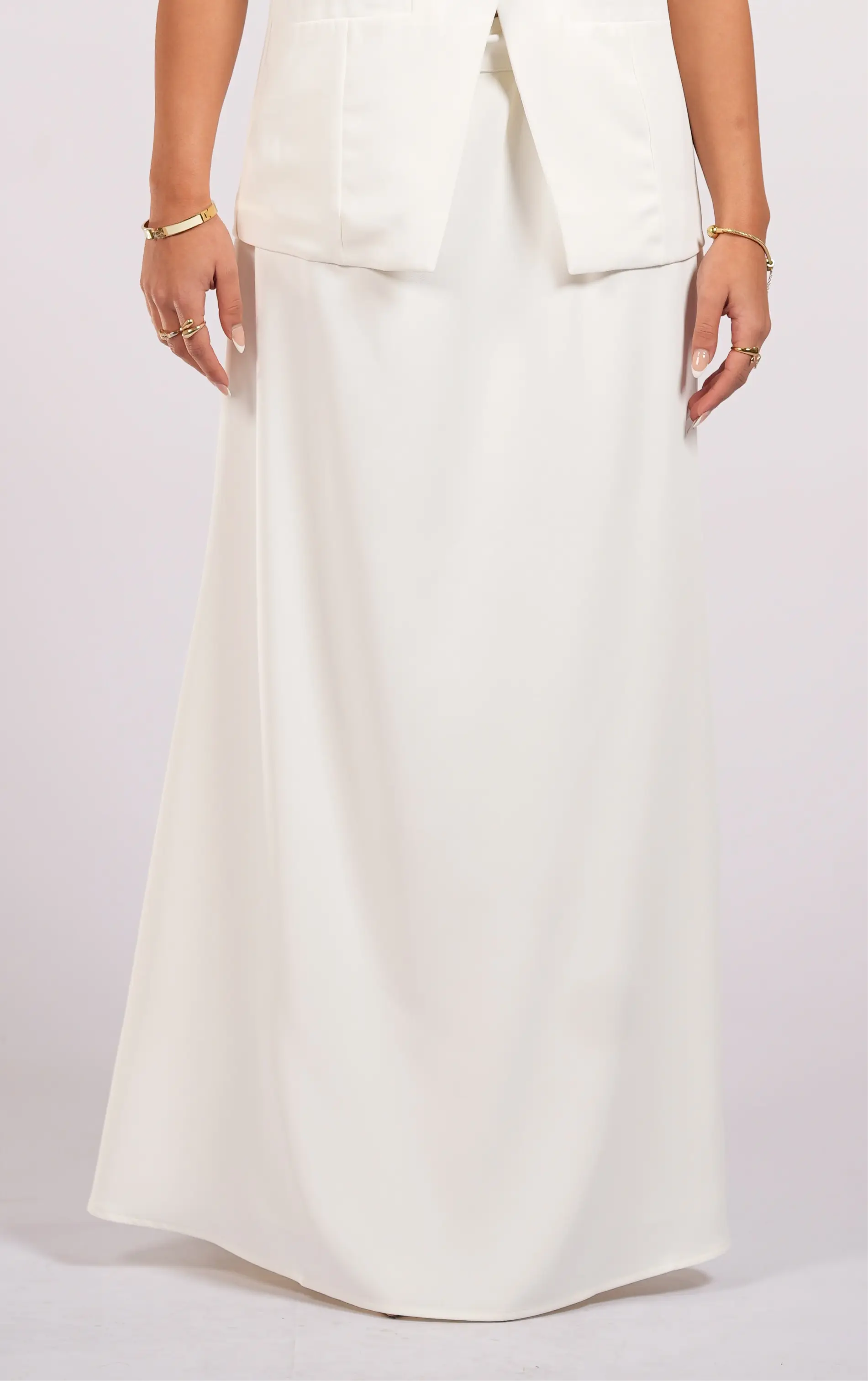 old vienna skirt - white Losyana.Shop