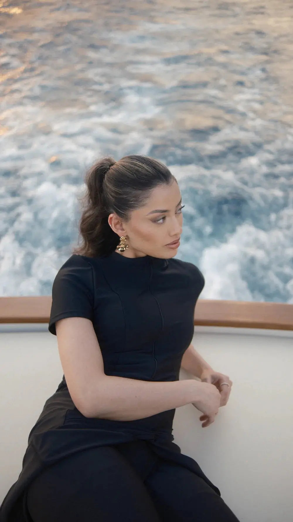 LUNA MARINA SET - BLACK Losyana.nl