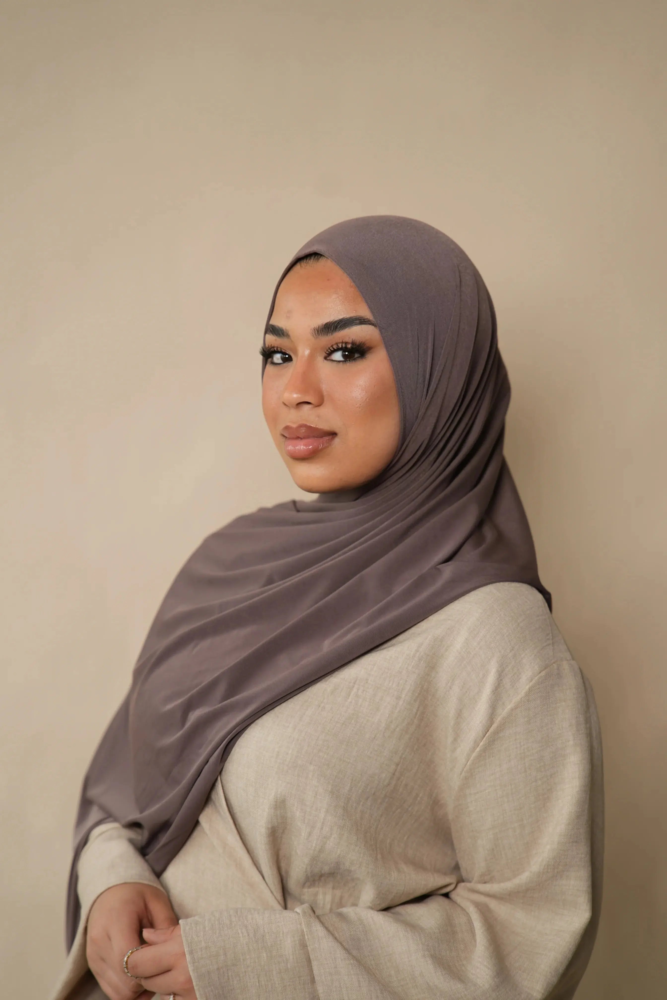 Premium Jersey to go - mocca brown Losyana