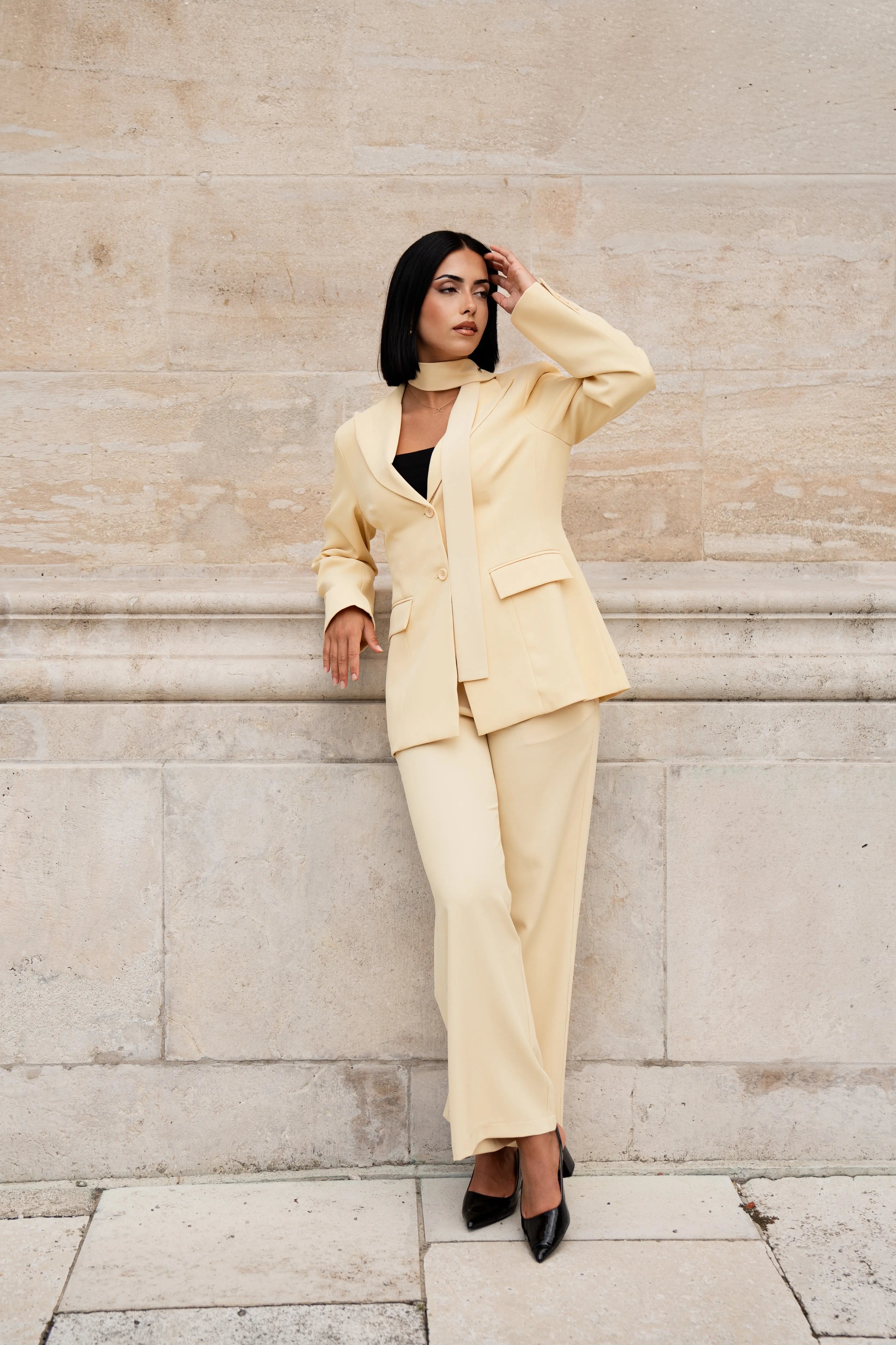 the palais blazer - butter yellow Losyana.Shop