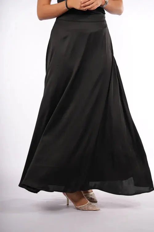 satin poésie - black Losyana.Shop