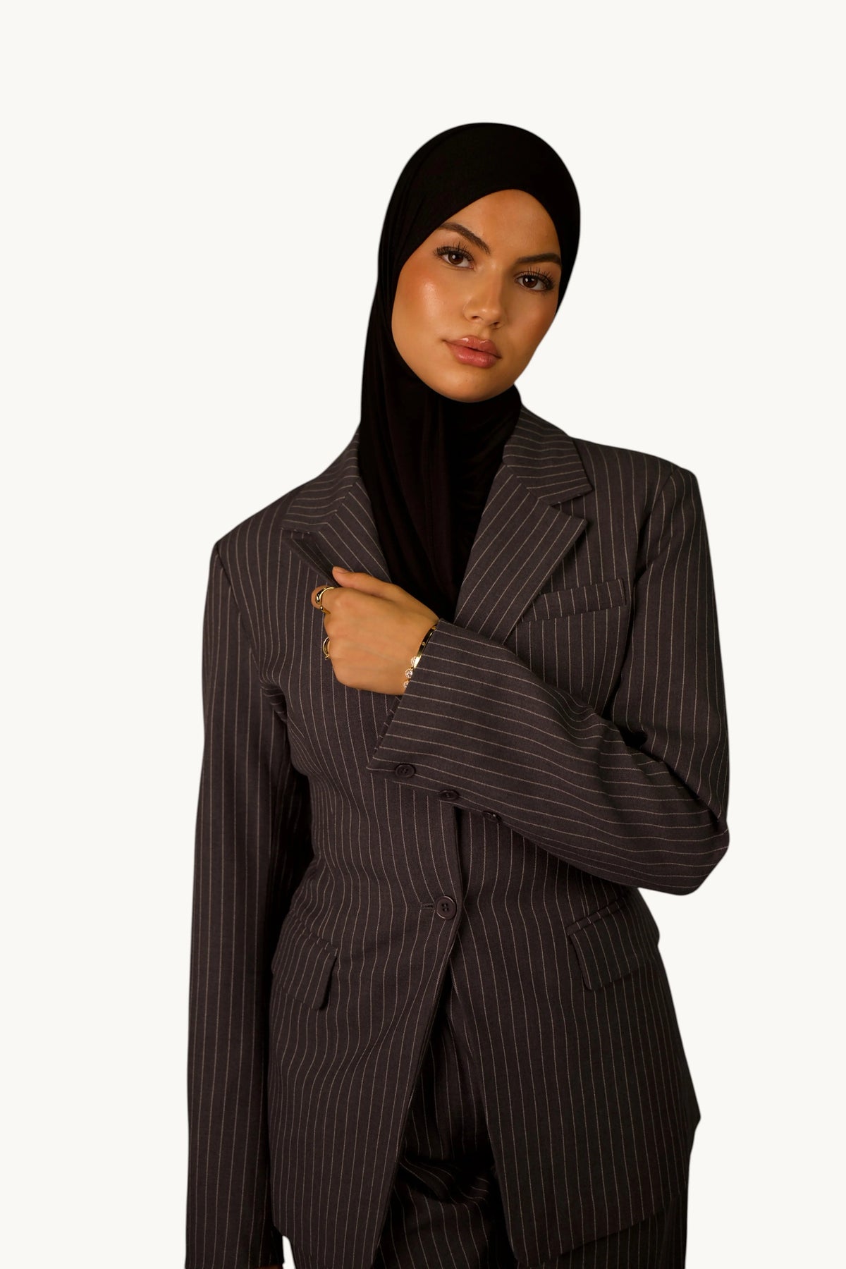 Krijtstreepblazer