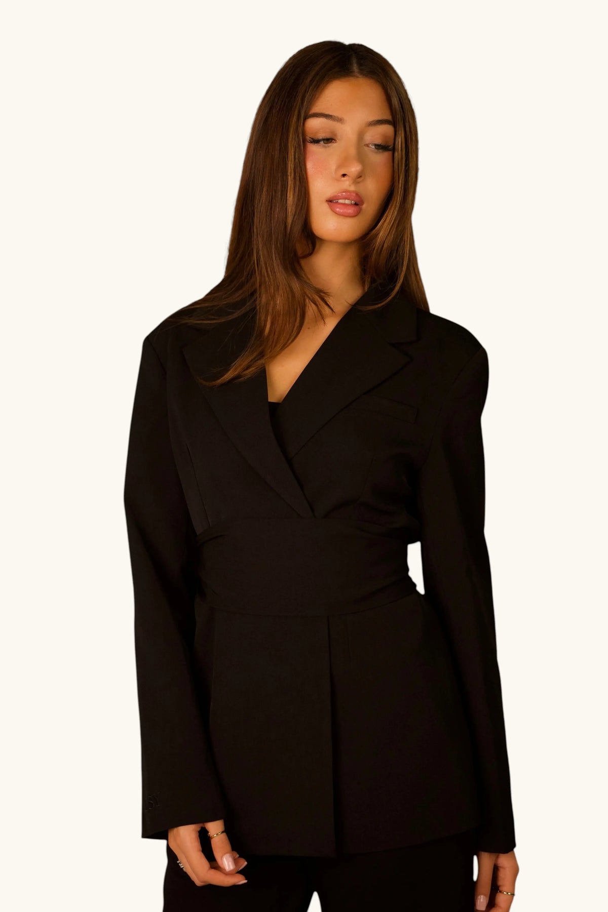 Blazer met ceintuur