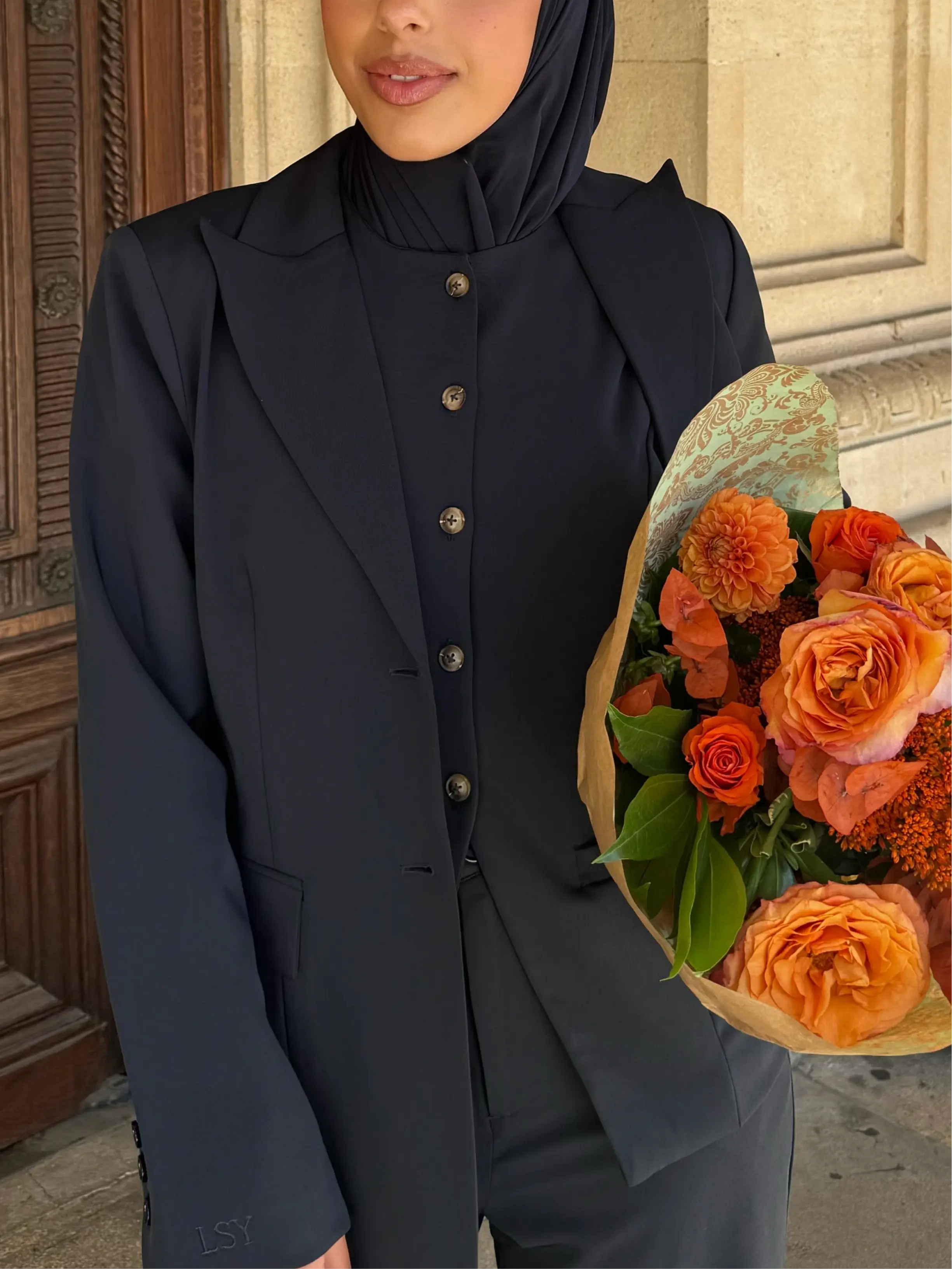 the palais blazer - navy Losyana.Shop