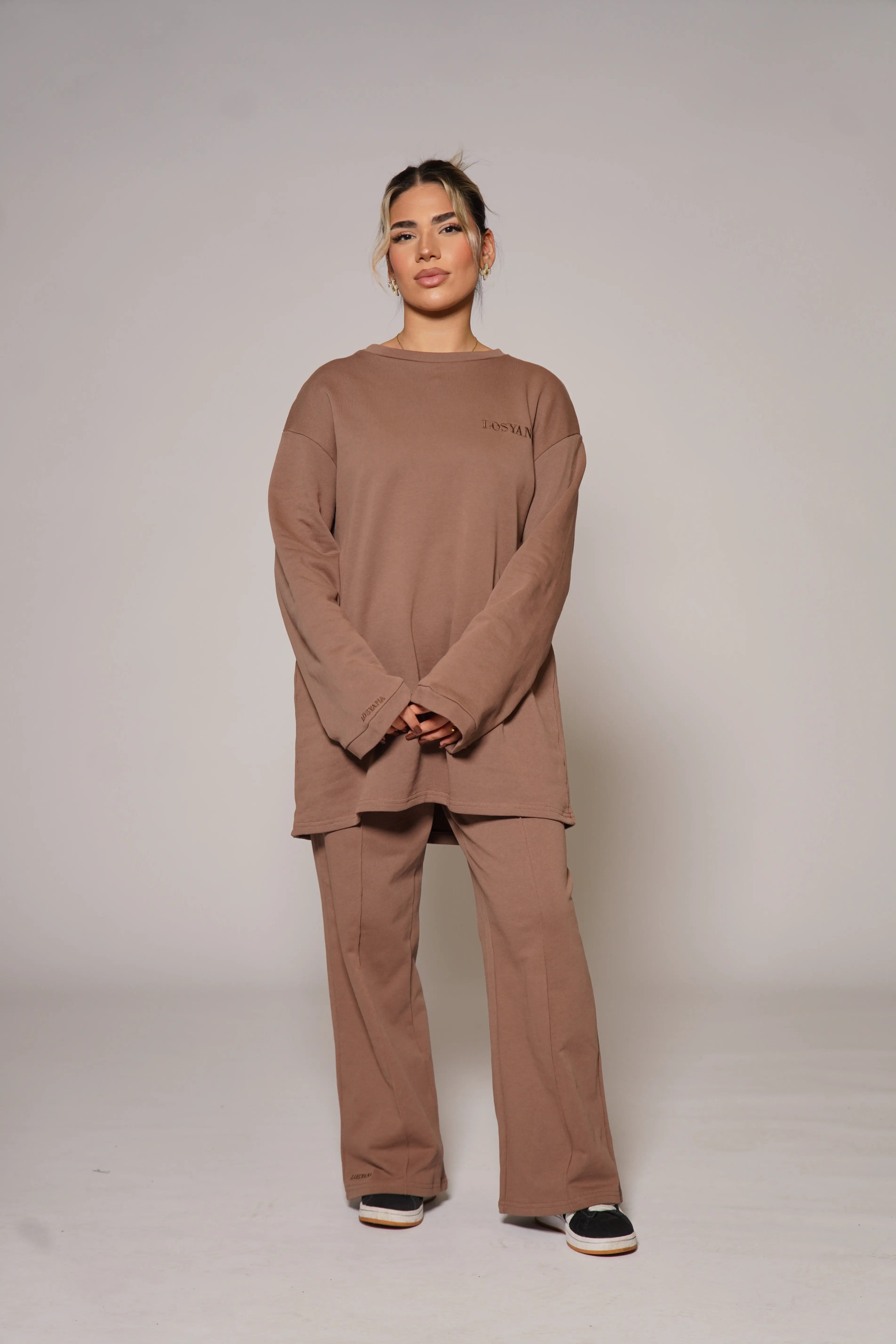 Lounge and Gym set - cappuccino Losyana.Shop