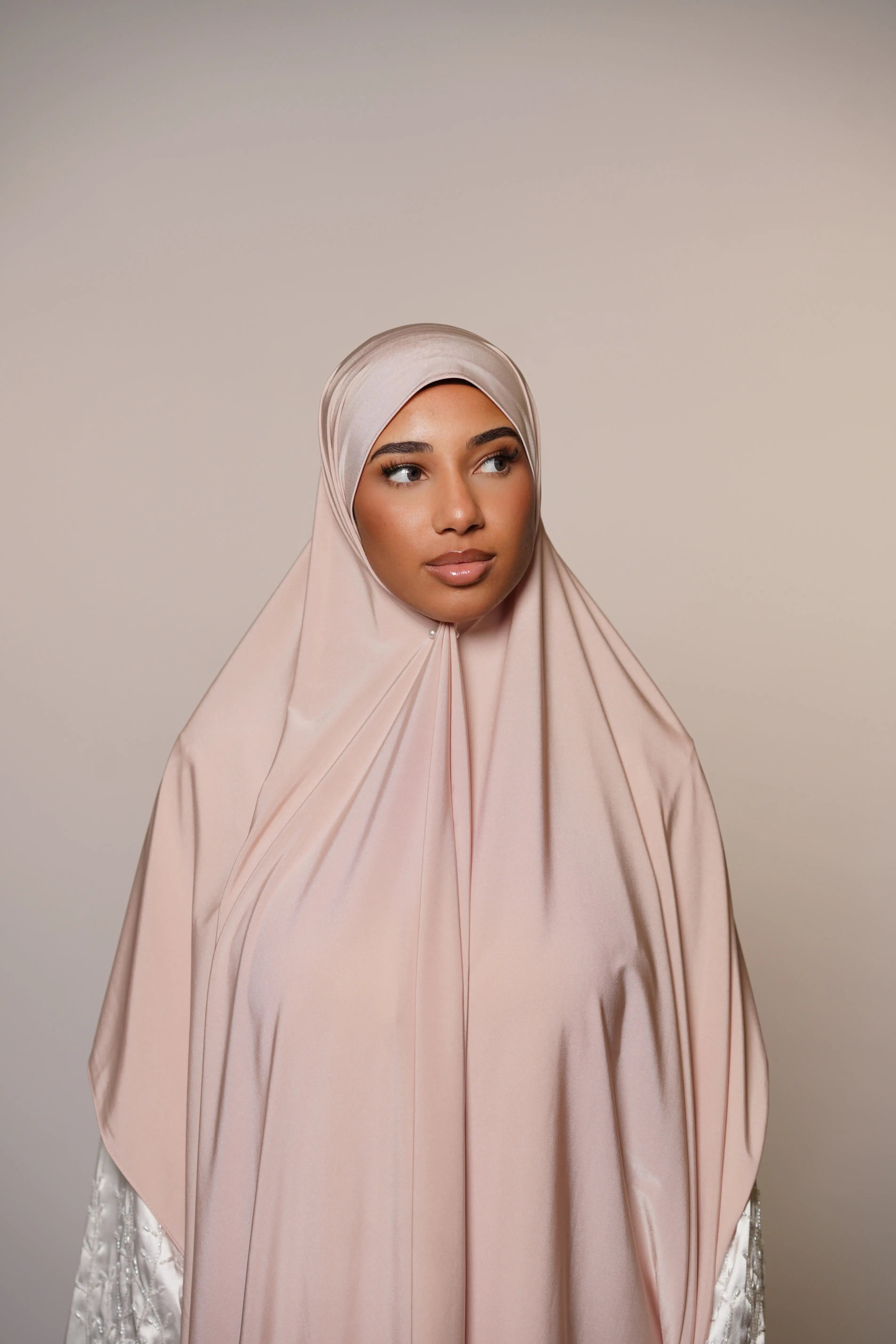 Satin premium jersey - light rose Losyana.Shop