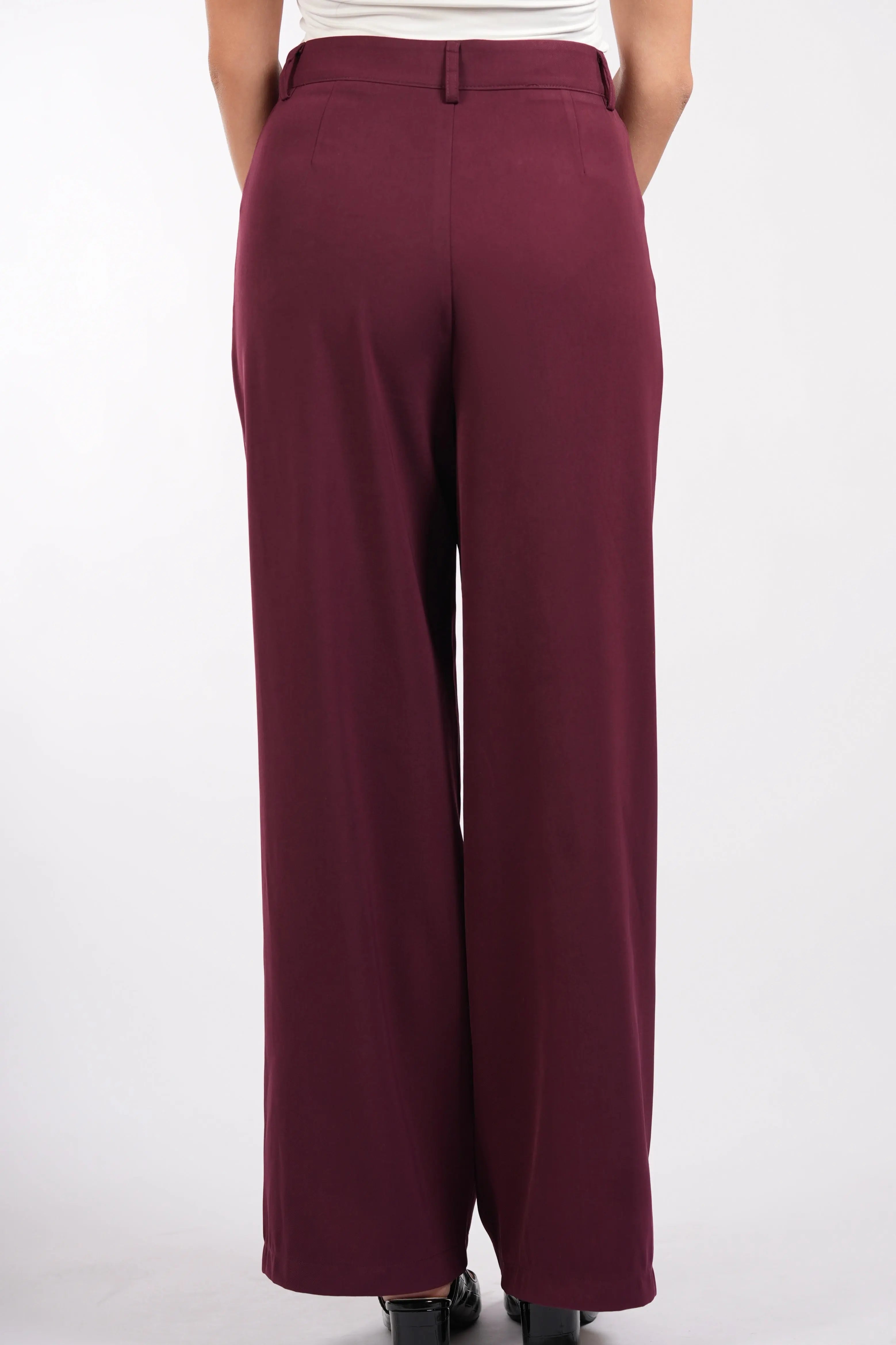 the noble pants - burgundy Losyana.Shop