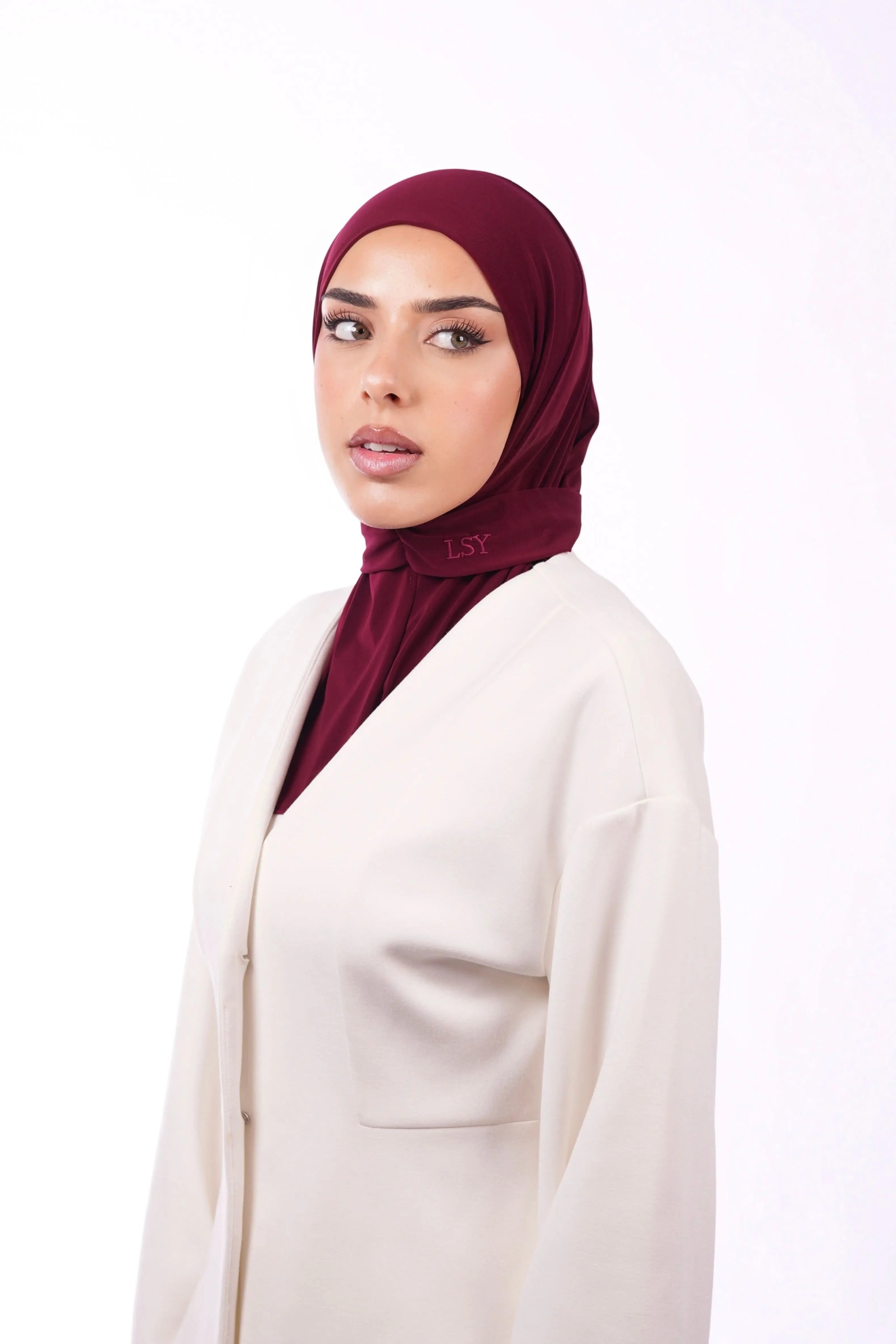 Instant Hijab - bordeaux - Losyana.Shop