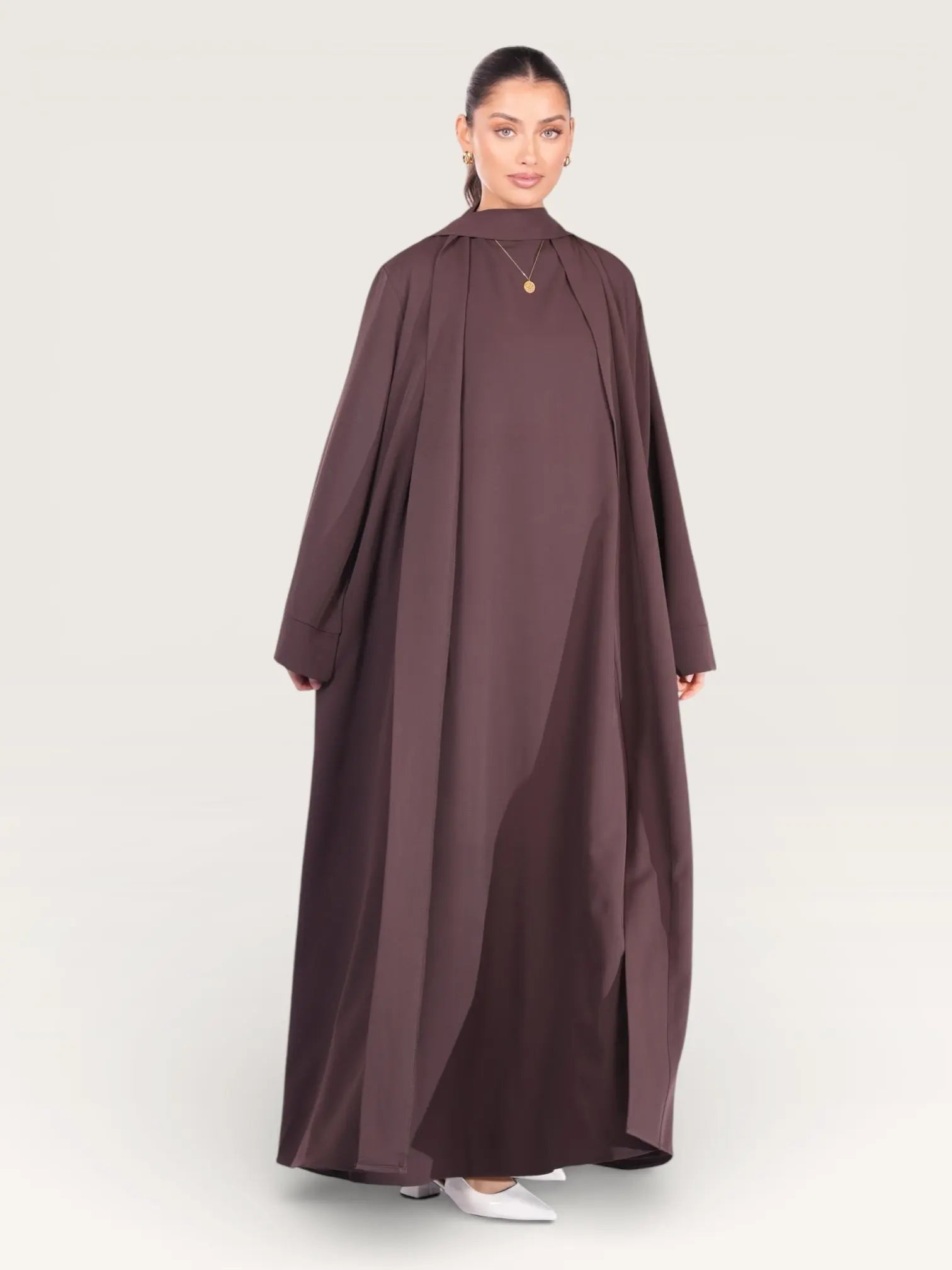 kimono abaya - espresso