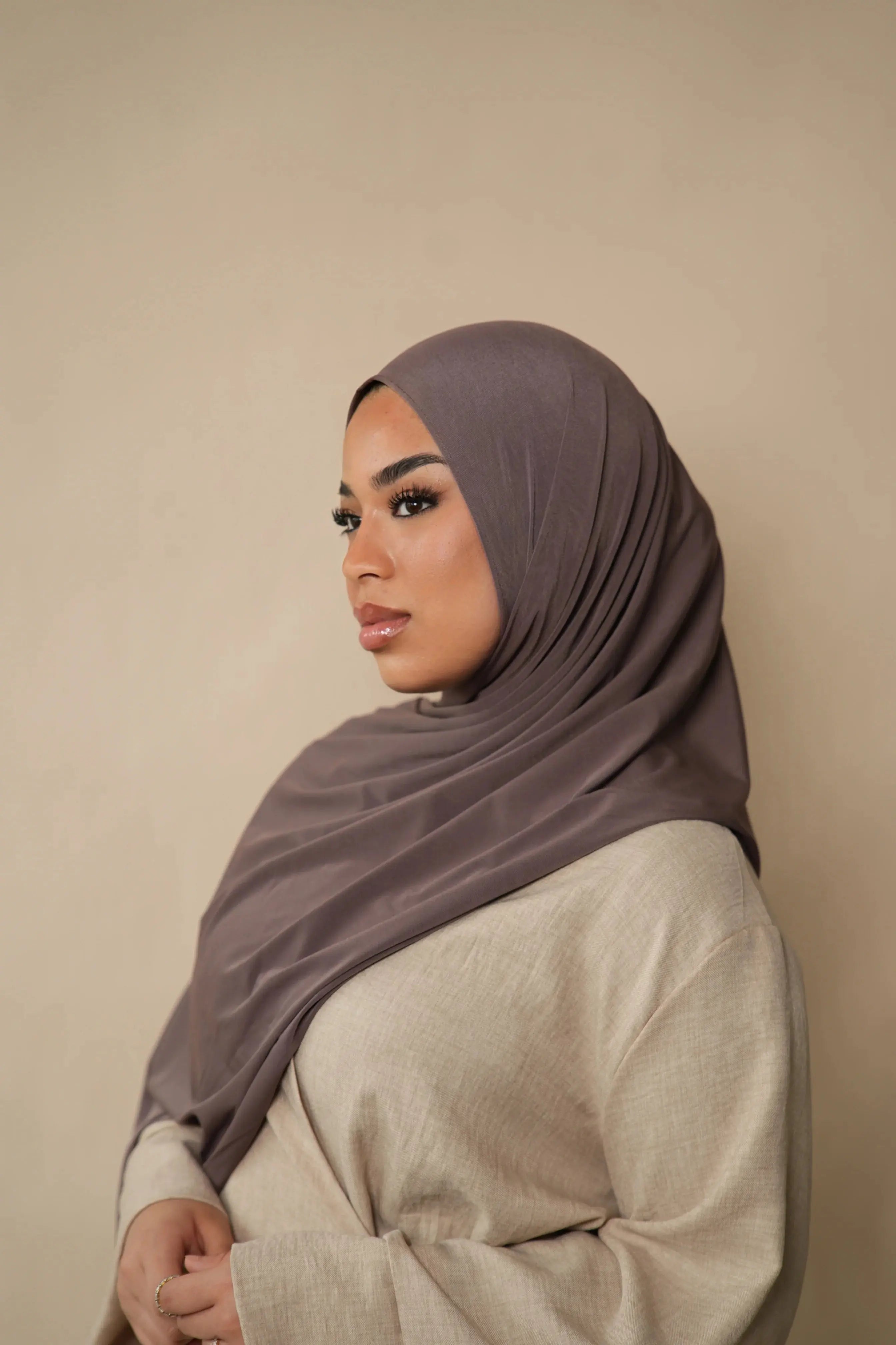 Premium Jersey to go - mocca brown Losyana