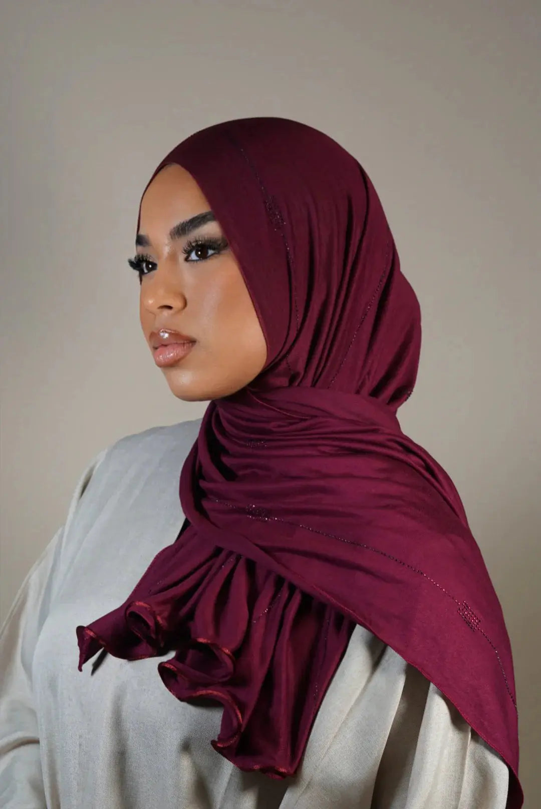 DIAMOND JERSEY 2 - DARK BERRY Losyana.Shop