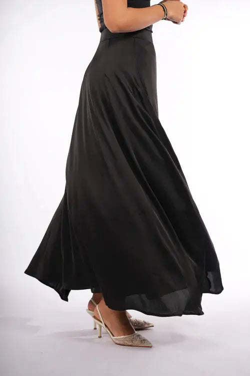 satin poésie - black Losyana.Shop