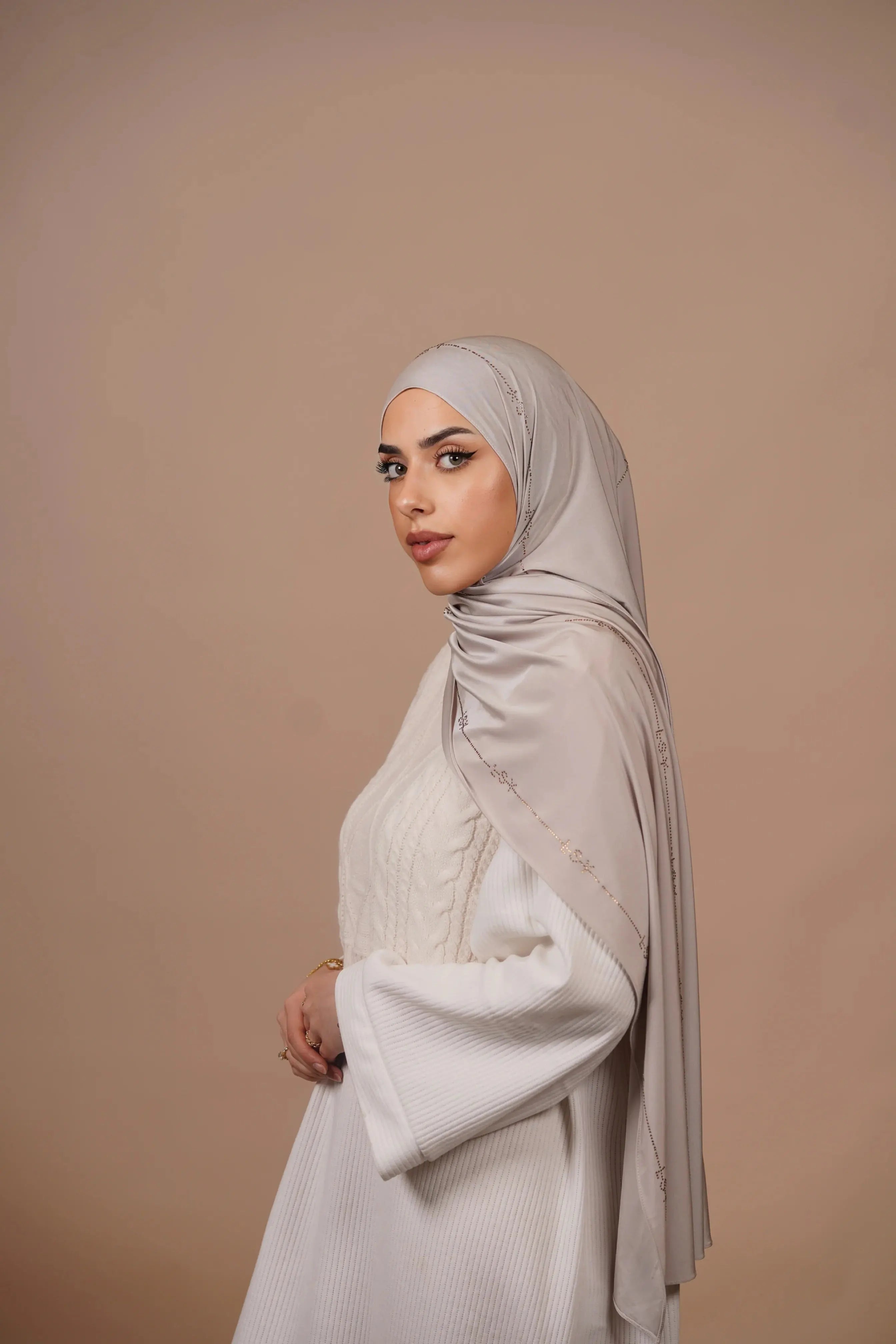 LSY Satin Premium Jersey - ashy beige Losyana