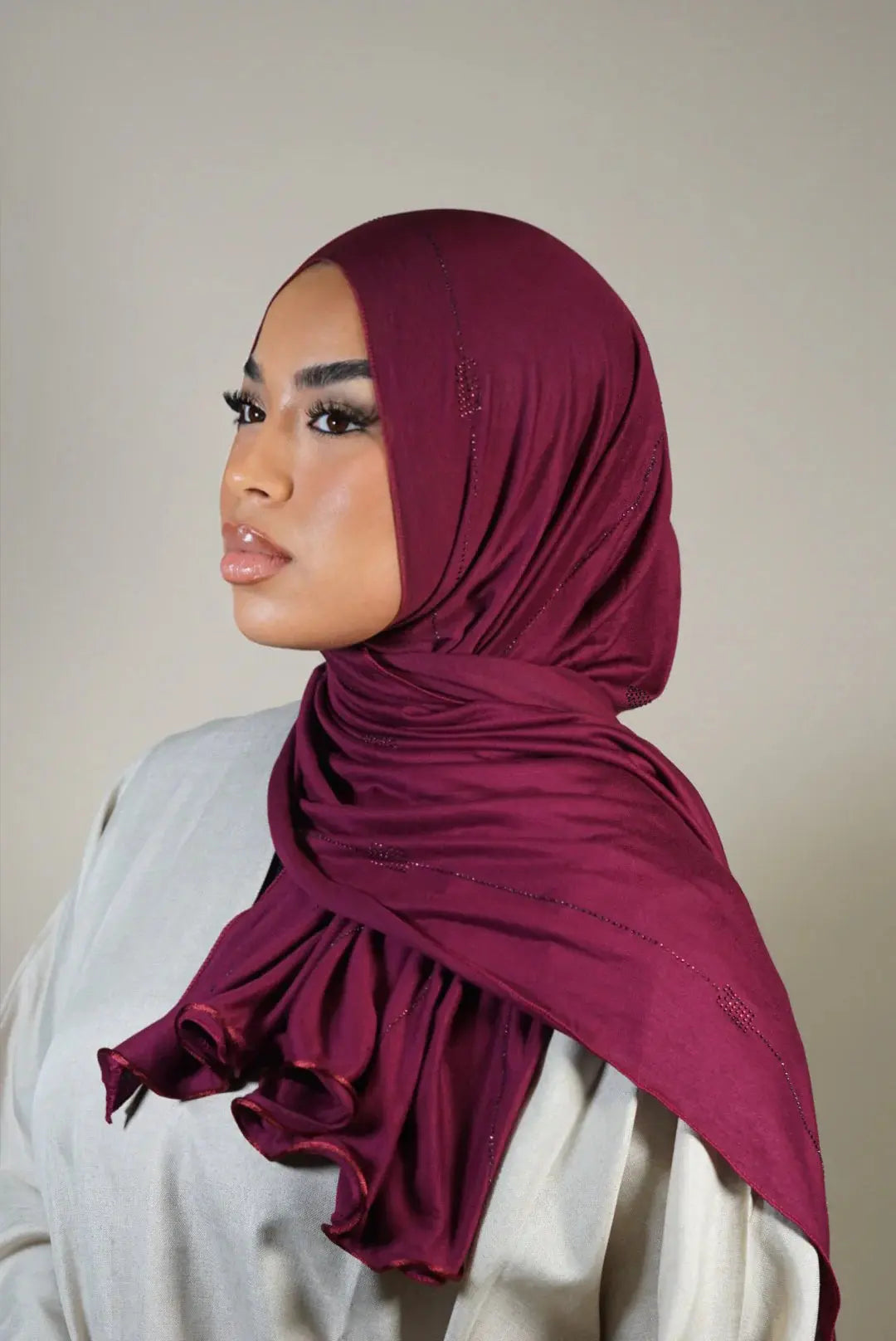 DIAMOND JERSEY 2 - DARK BERRY Losyana.Shop