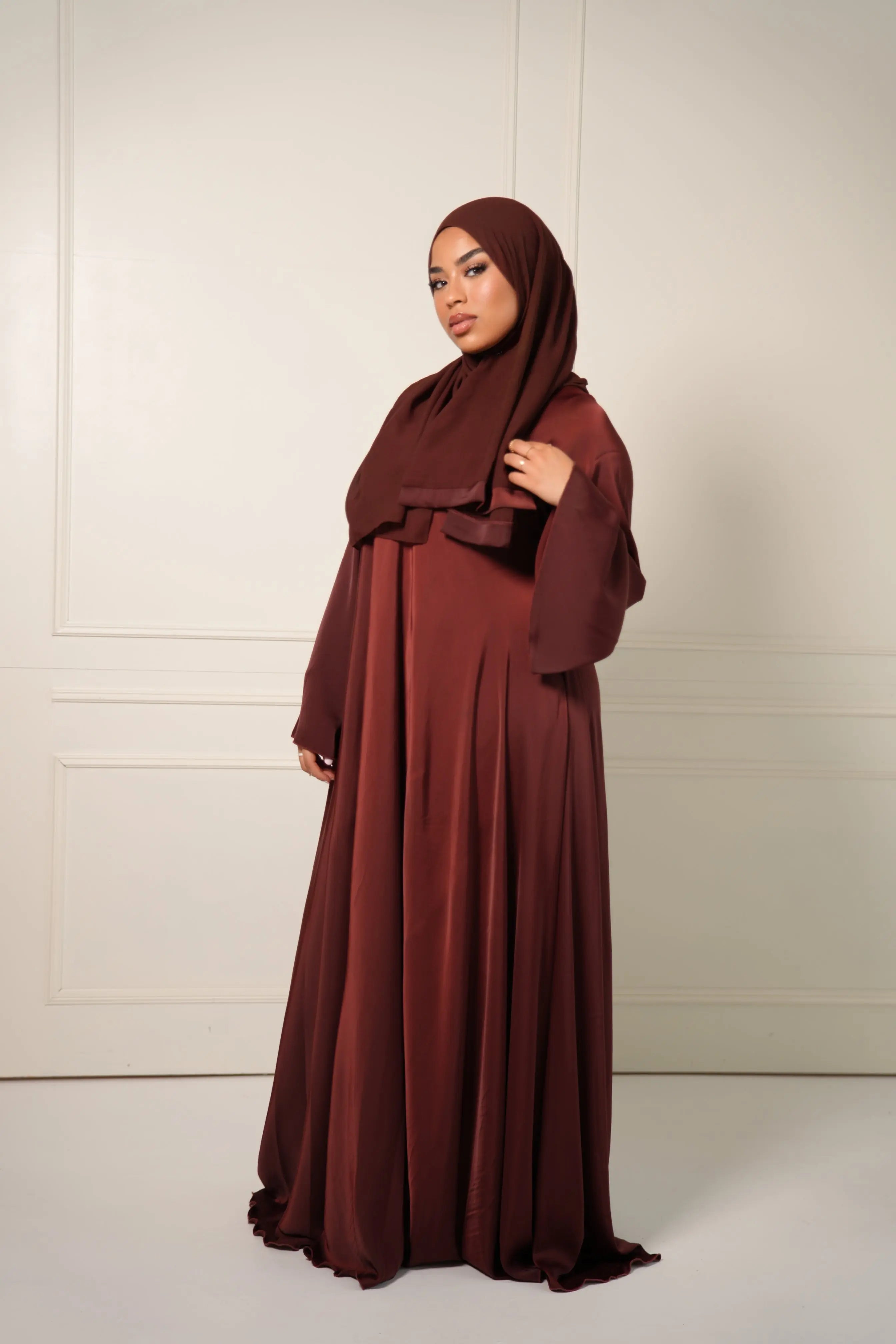 DXB Abaya - Bordeaux Losyana.Shop