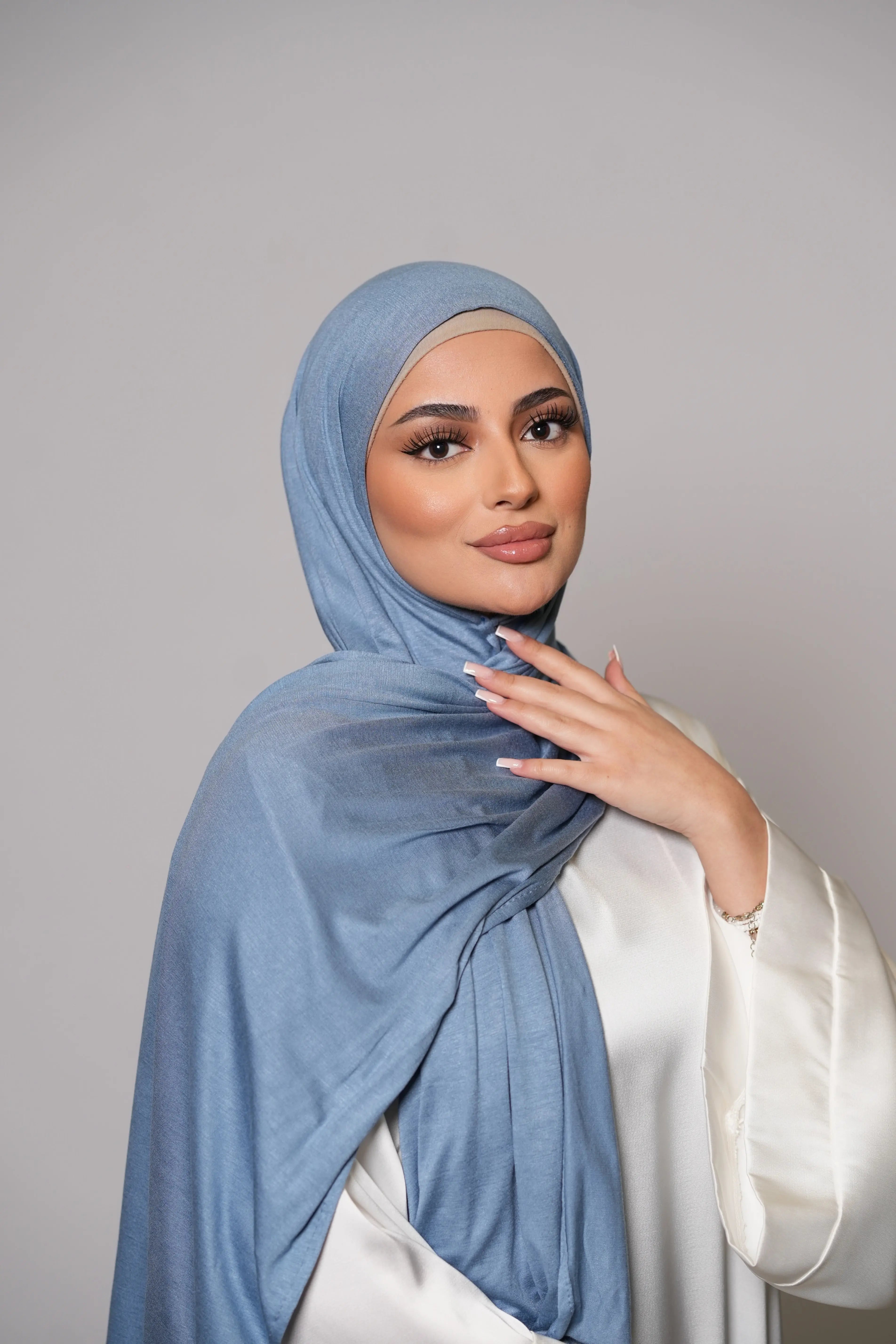 Premium Bamboo Jersey - powder blue Losyana.Shop