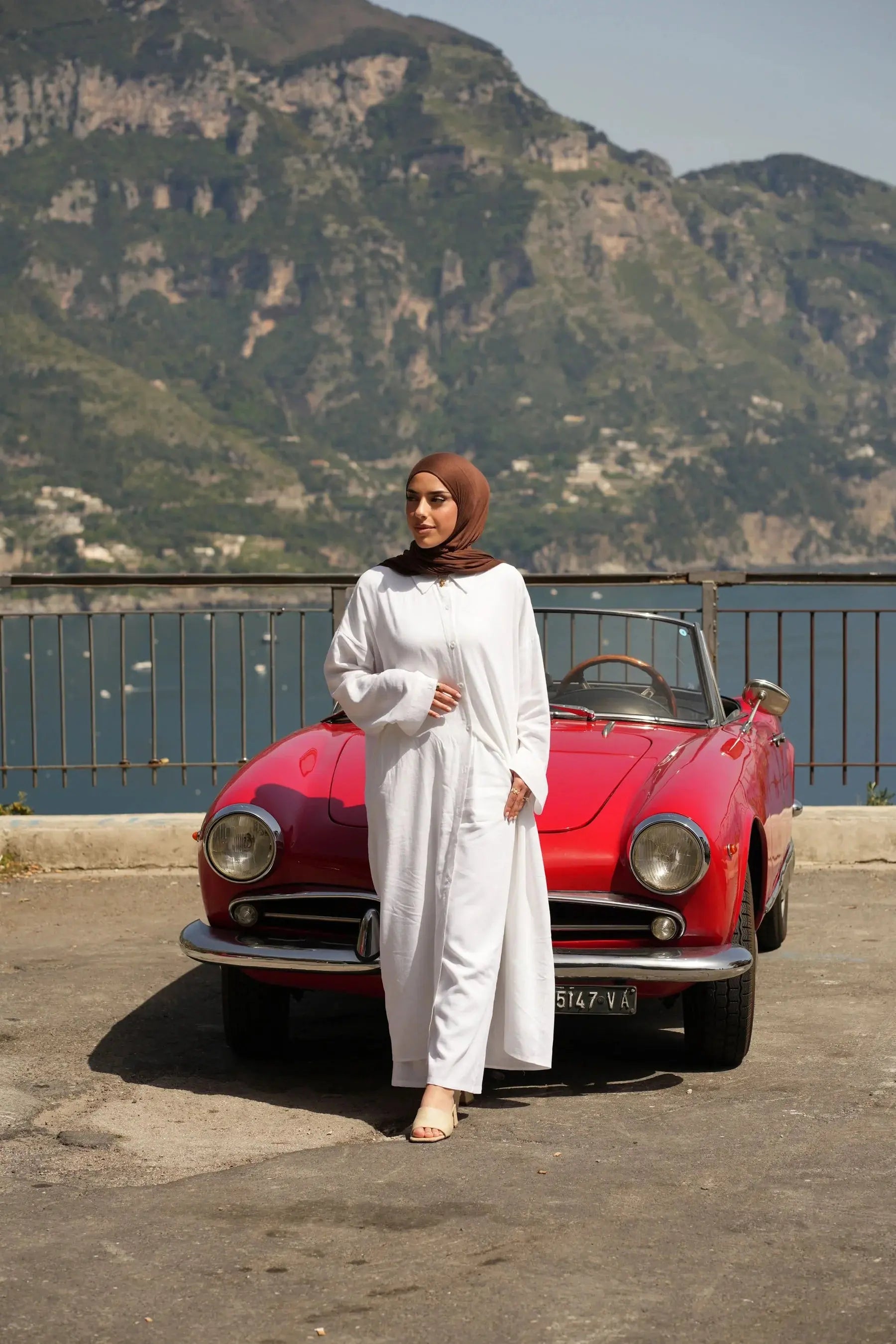 ENSEMBLE EN LIN PALMA - BLANC