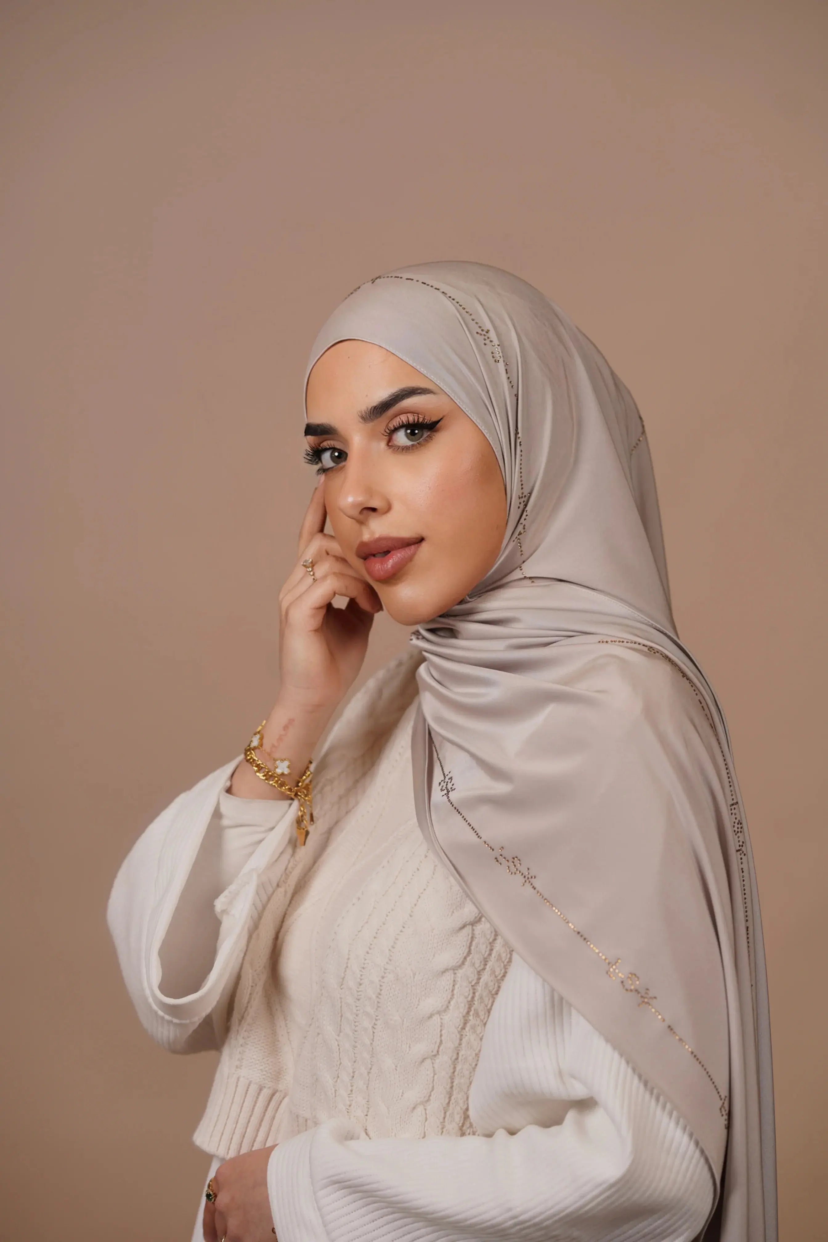 LSY Satin Premium Jersey - ashy beige Losyana