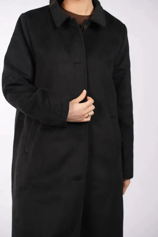 the vienna coat - black Losyana.Shop