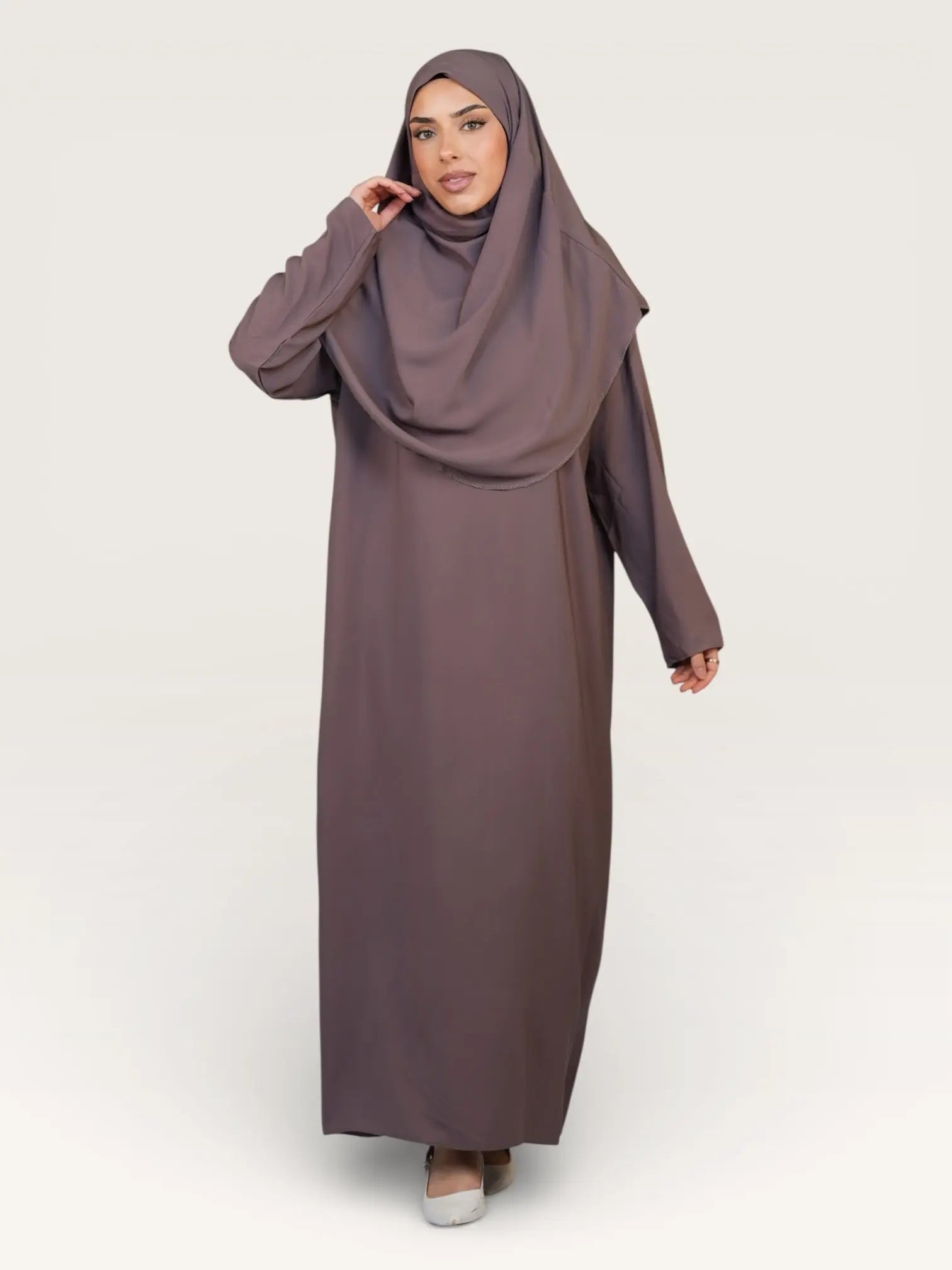 prayer dress medina - mocca