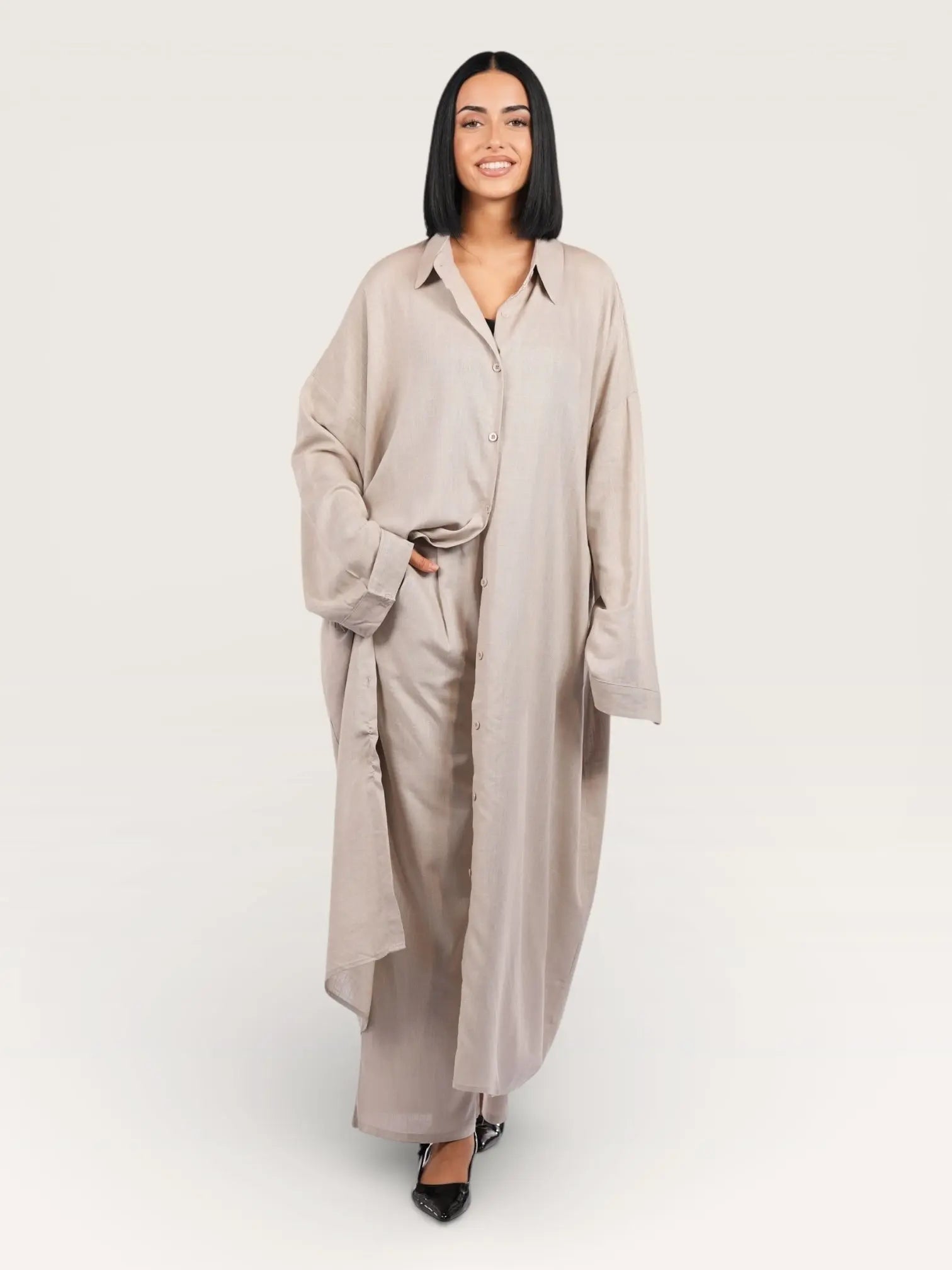 Ensemble de lin Palma - Crème Costa