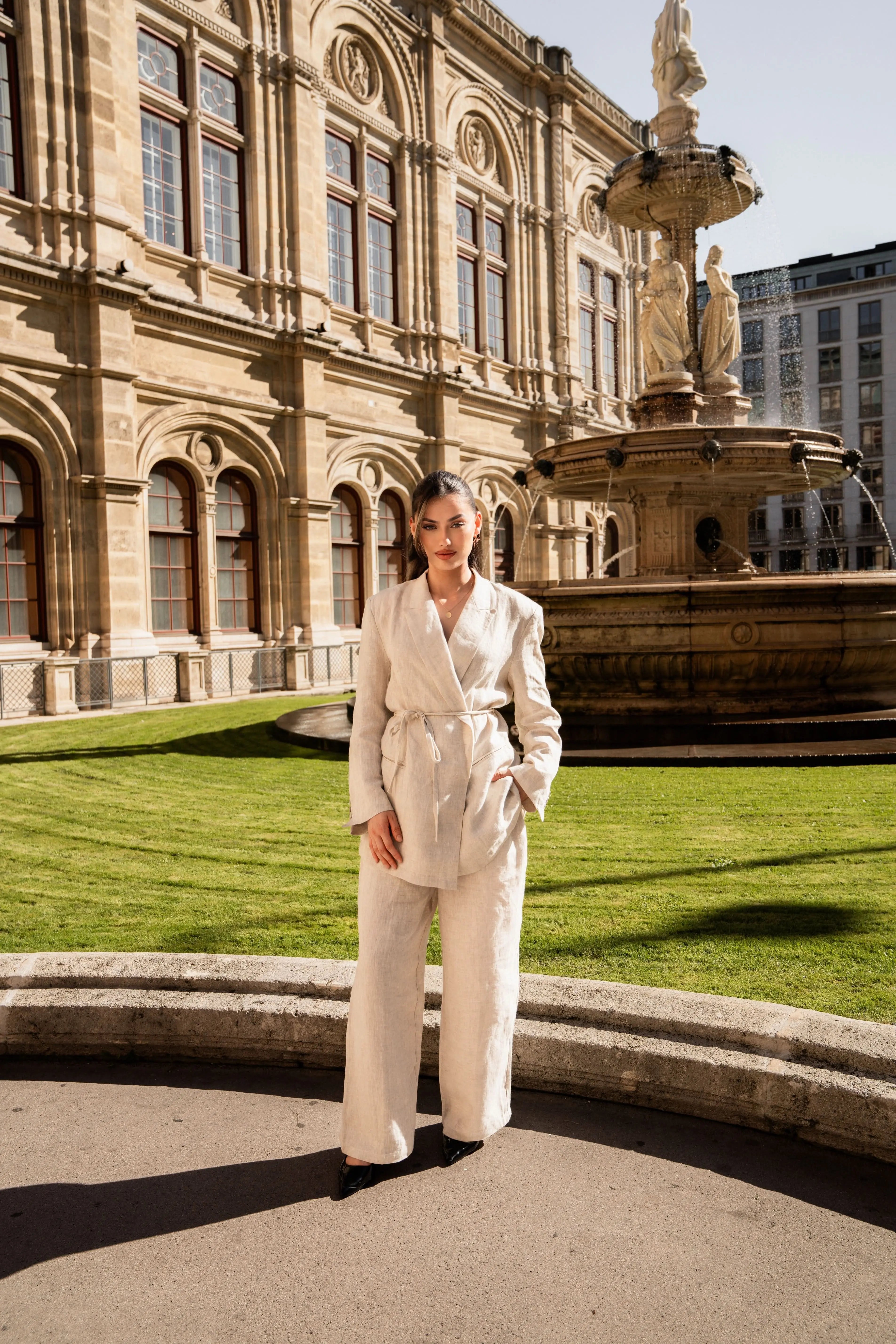 the premium linen pants Losyana.Shop