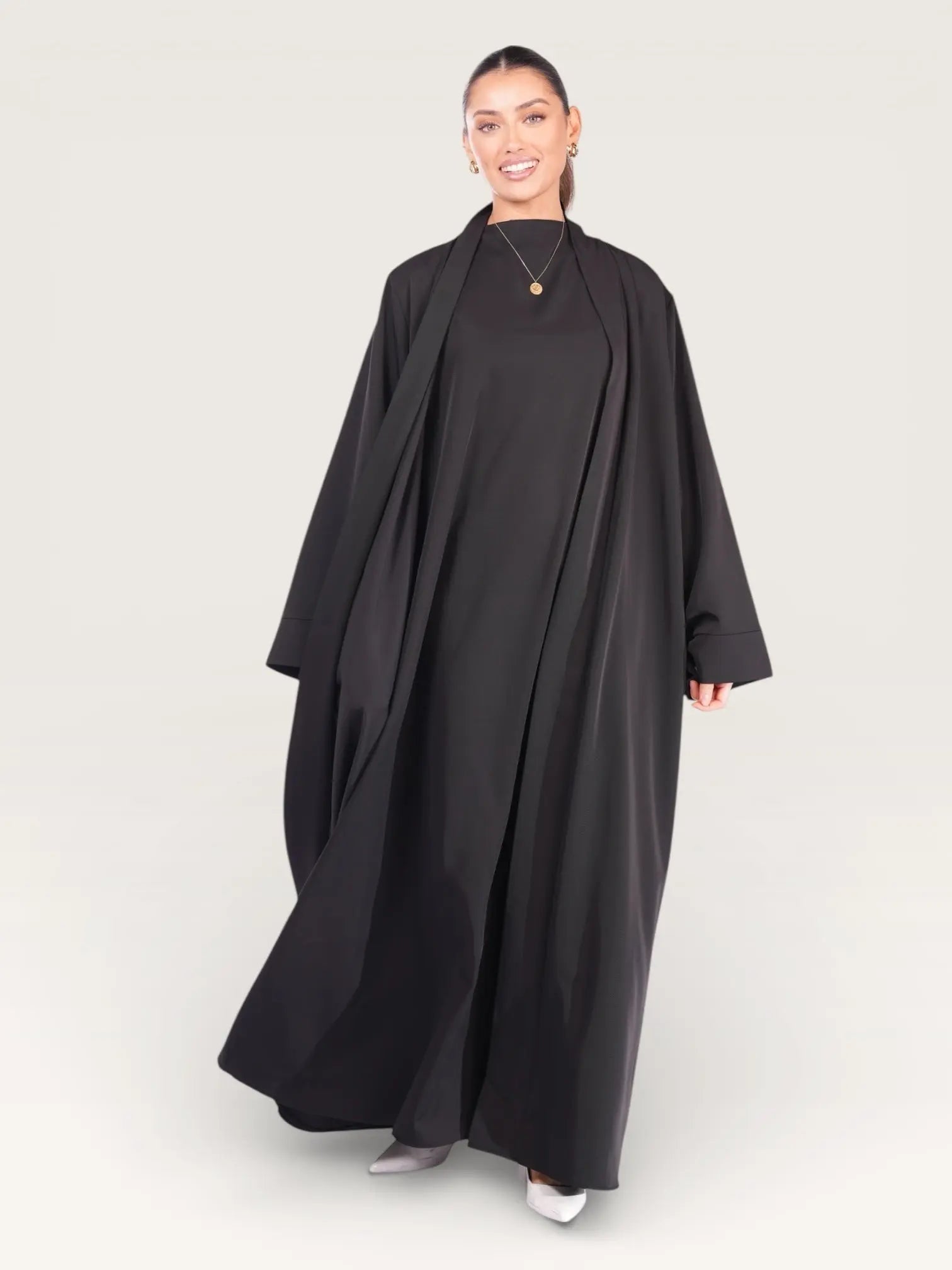 kimono abaya - black