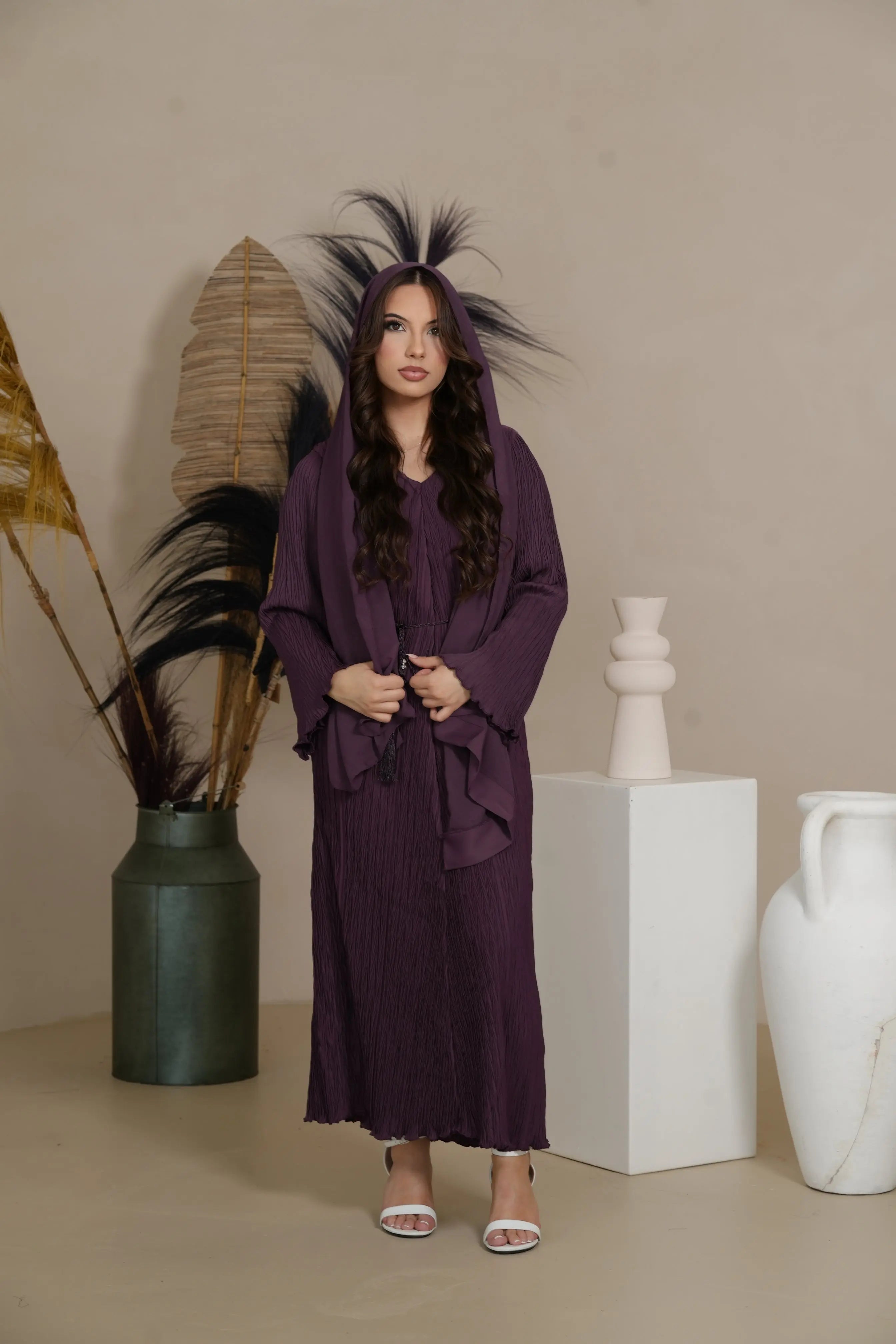 Summer dress - Dark purple Losyana.Shop