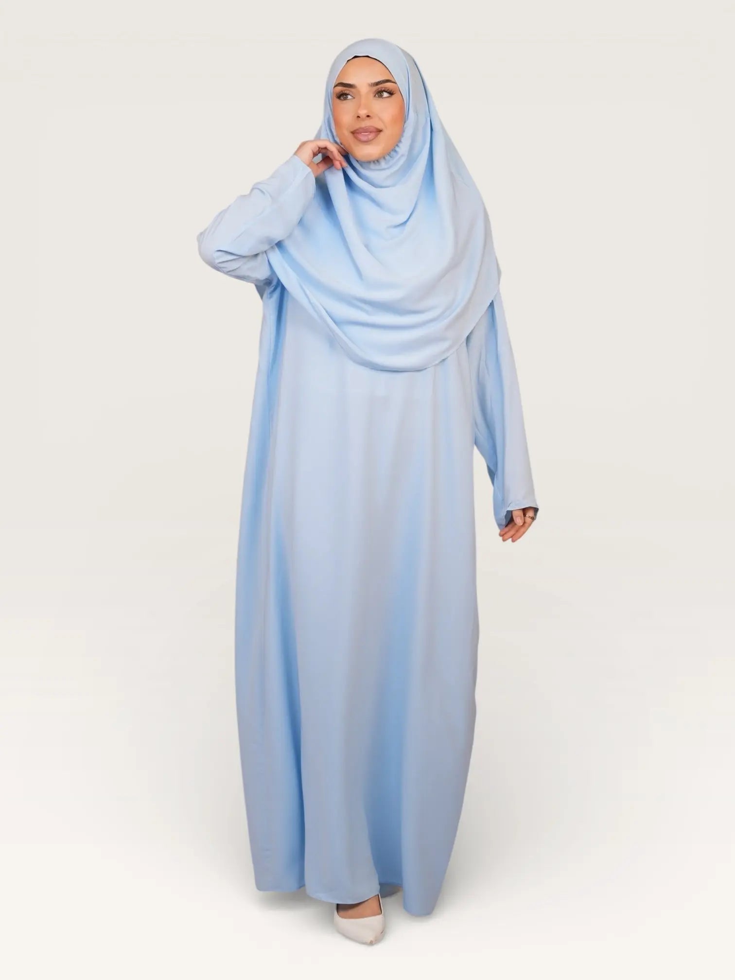 prayer dress medina - baby blue