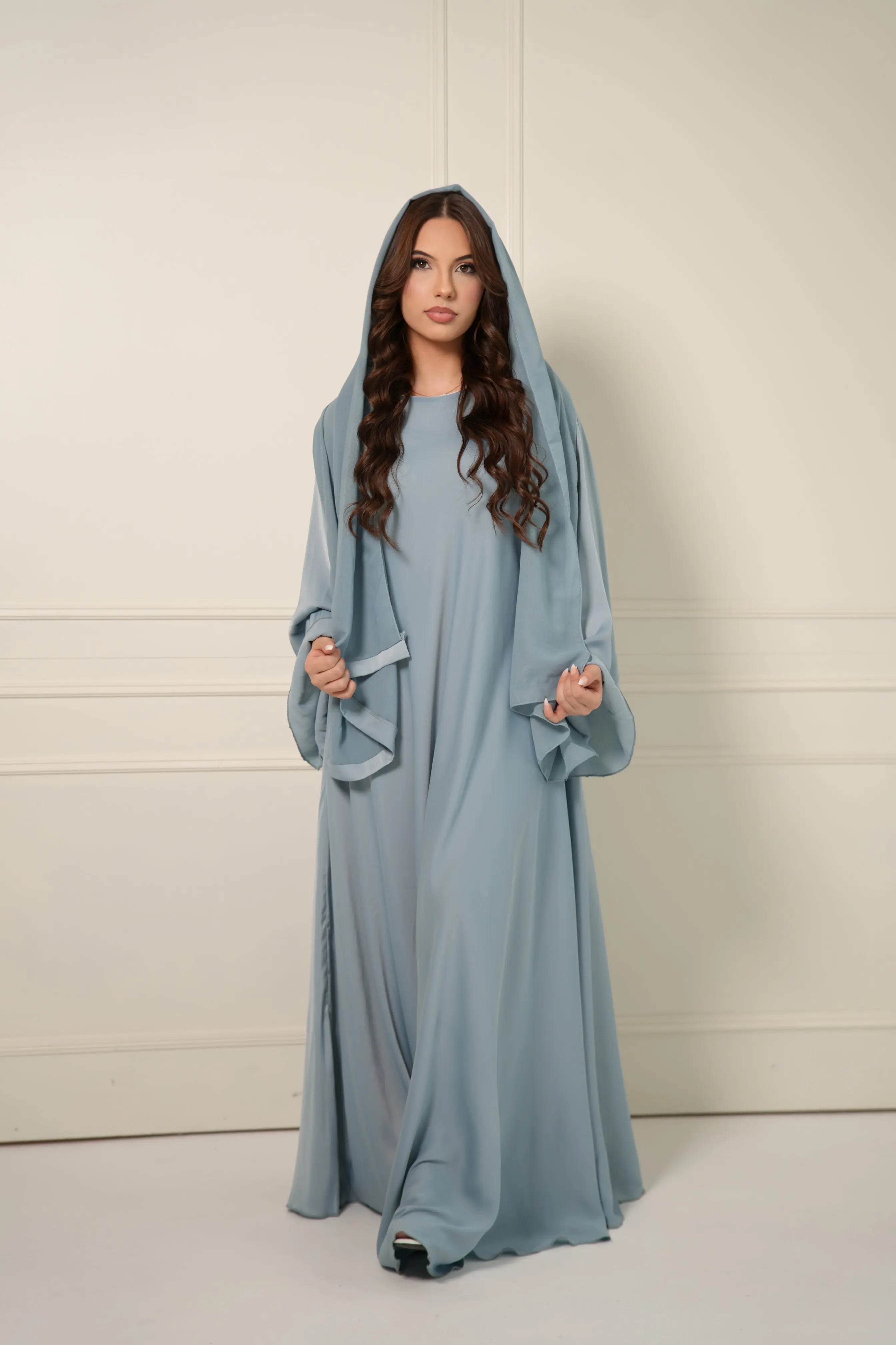 DXB Abaya - Baby Blue Losyana.Shop