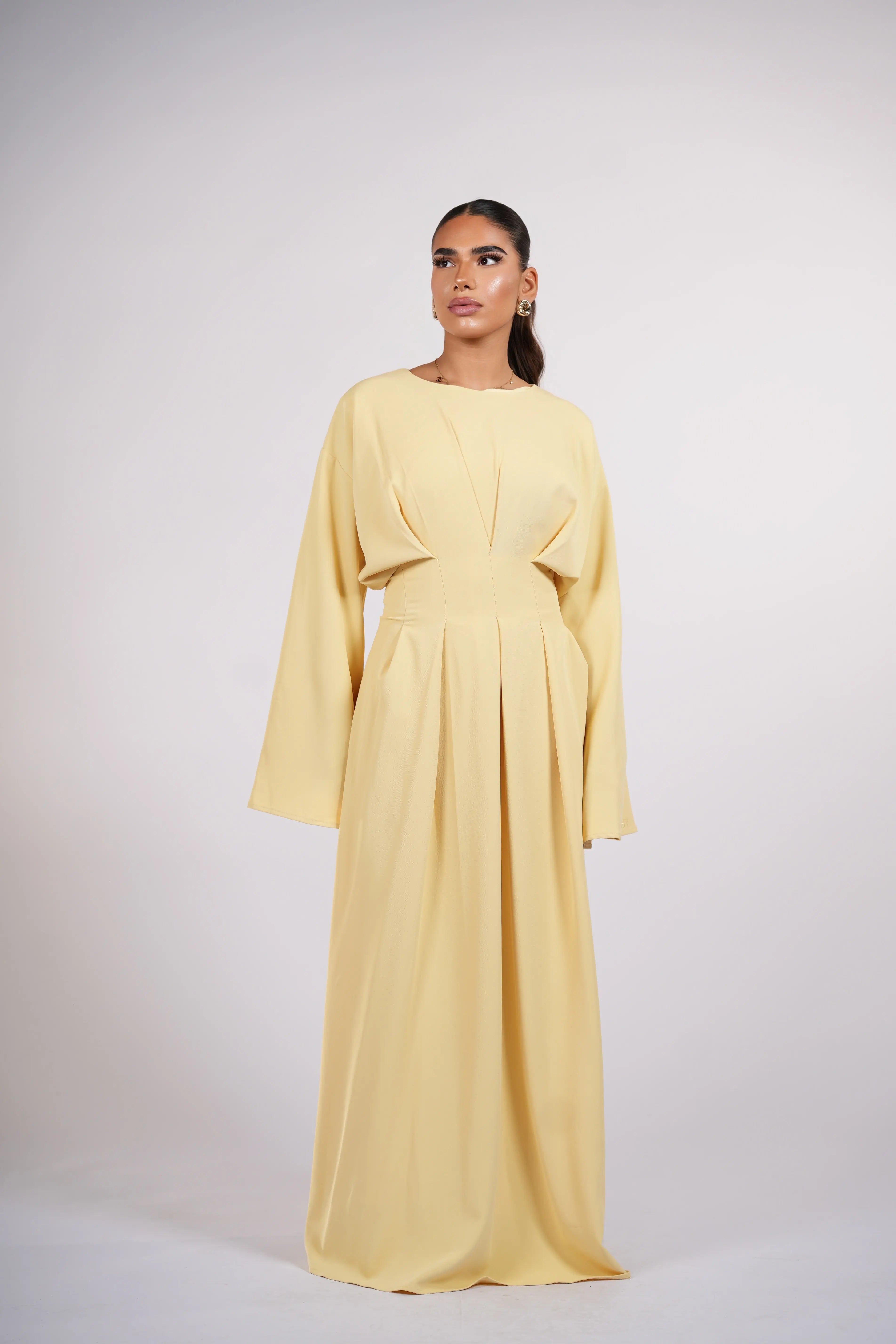 THE CORSET DRESS - butter yellow Losyana.Shop
