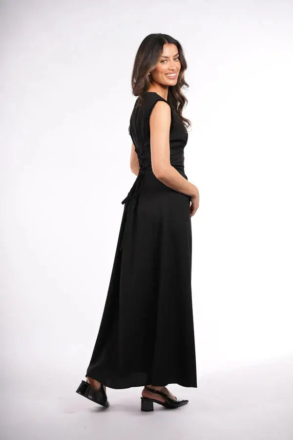 vienna corset & kimono - black Losyana.Shop