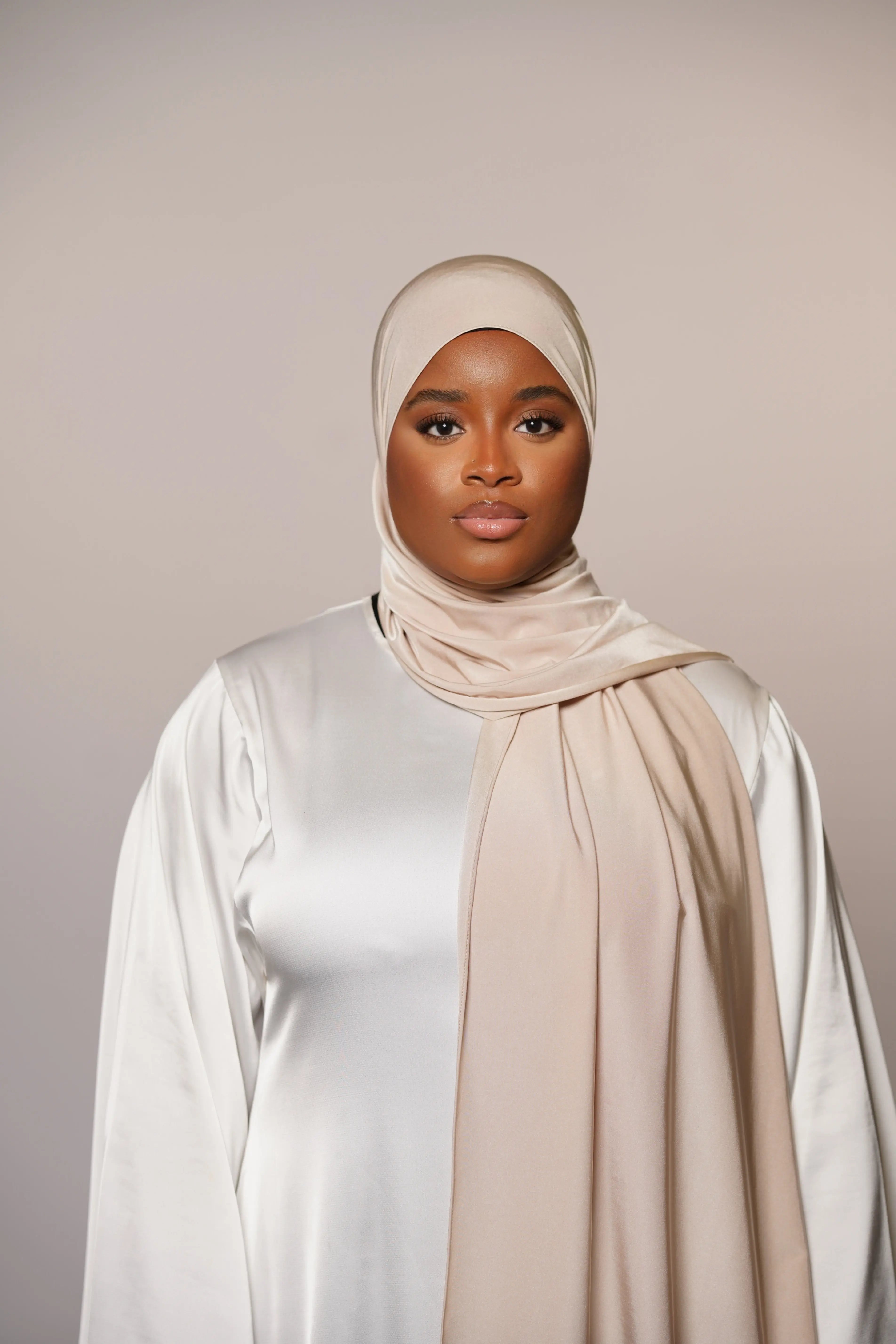 Satin Premium Jersey - light beige Losyana.Shop