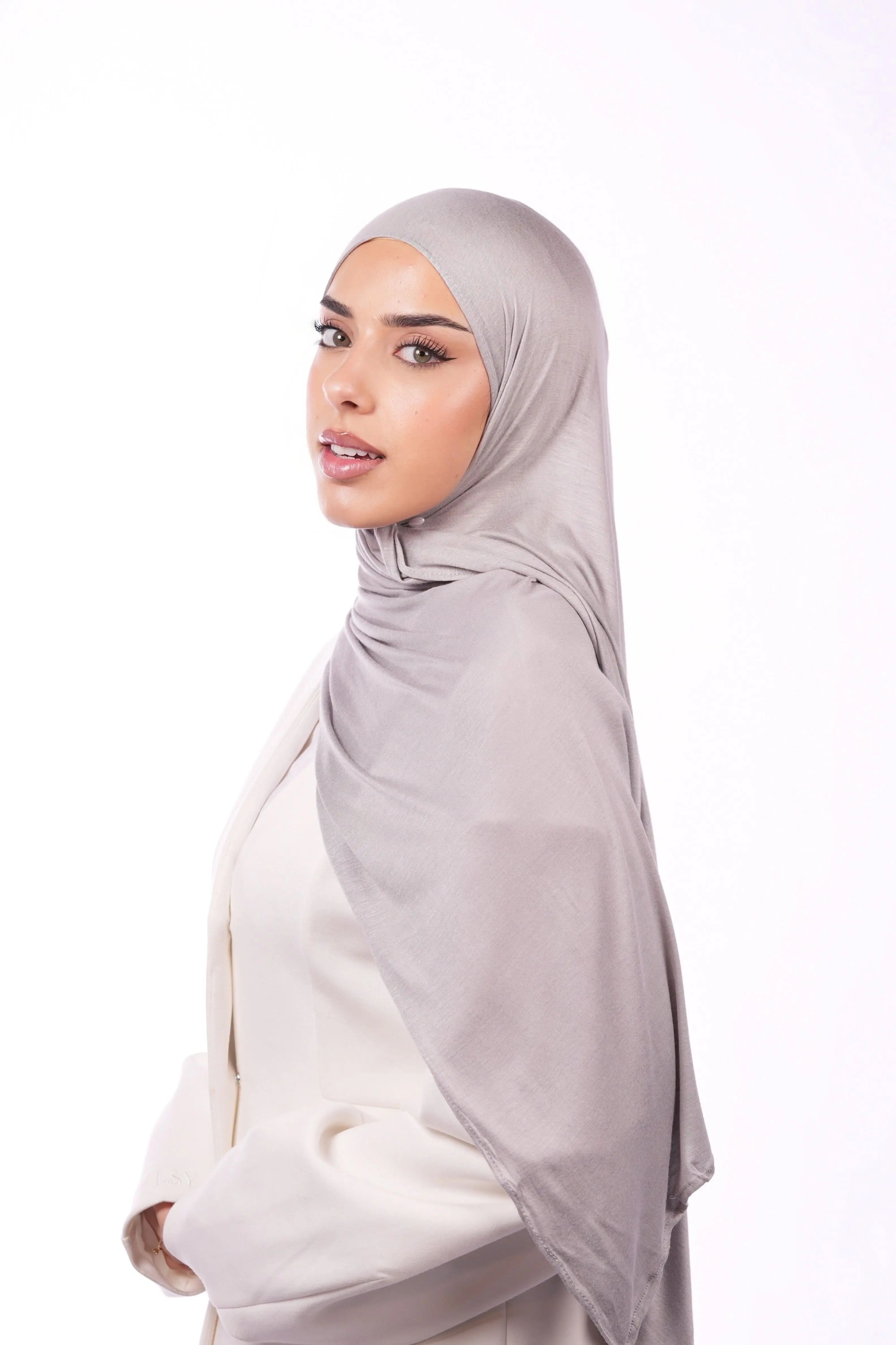 Bamboo Jersey - nude grey - Losyana.Shop