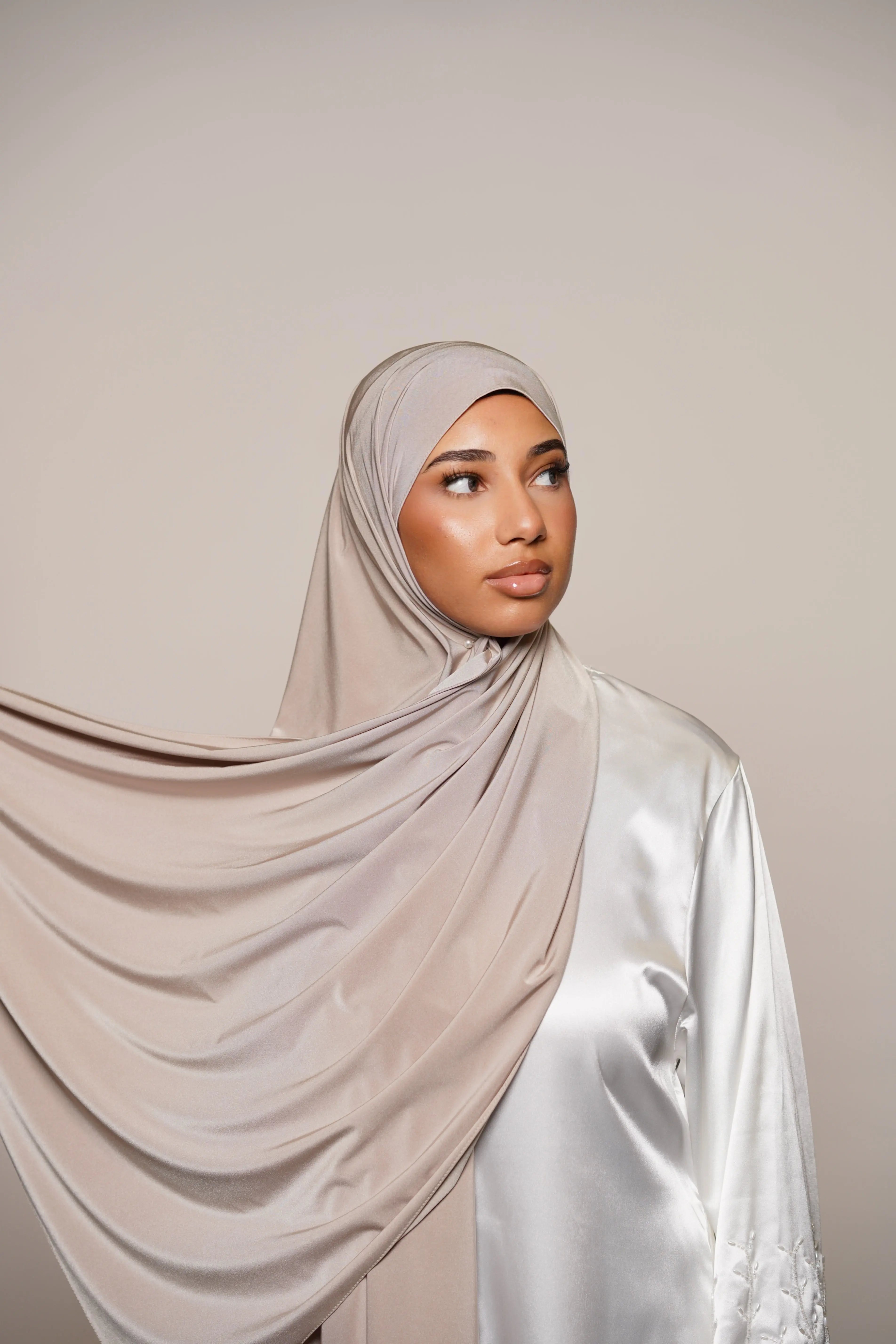 Satin Premium Jersey - creme beige Losyana.Shop