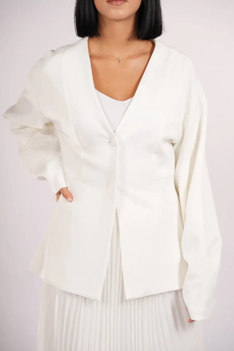 opera blazer - white Losyana.Shop