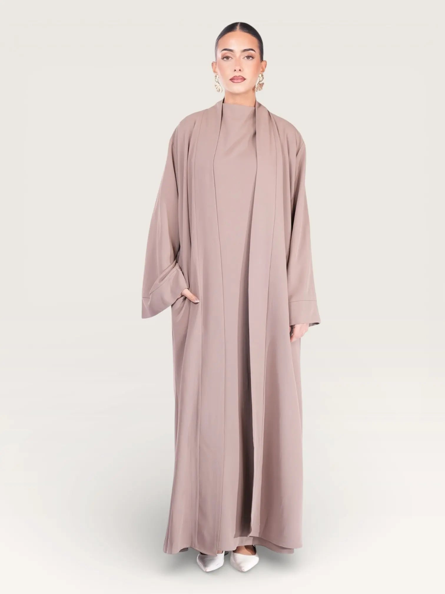 kimono abaya - stone