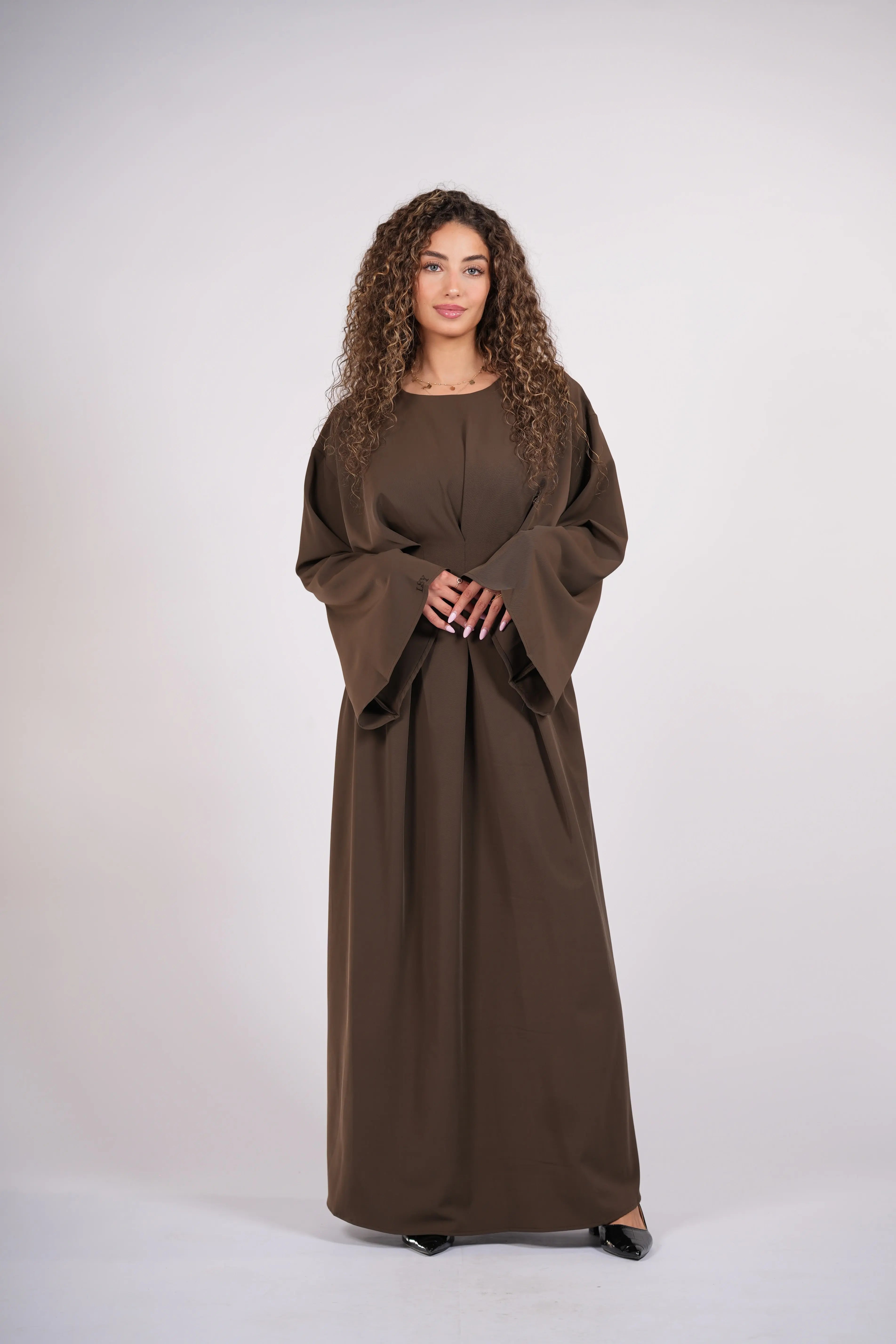 the corset dress - espresso Losyana.Shop