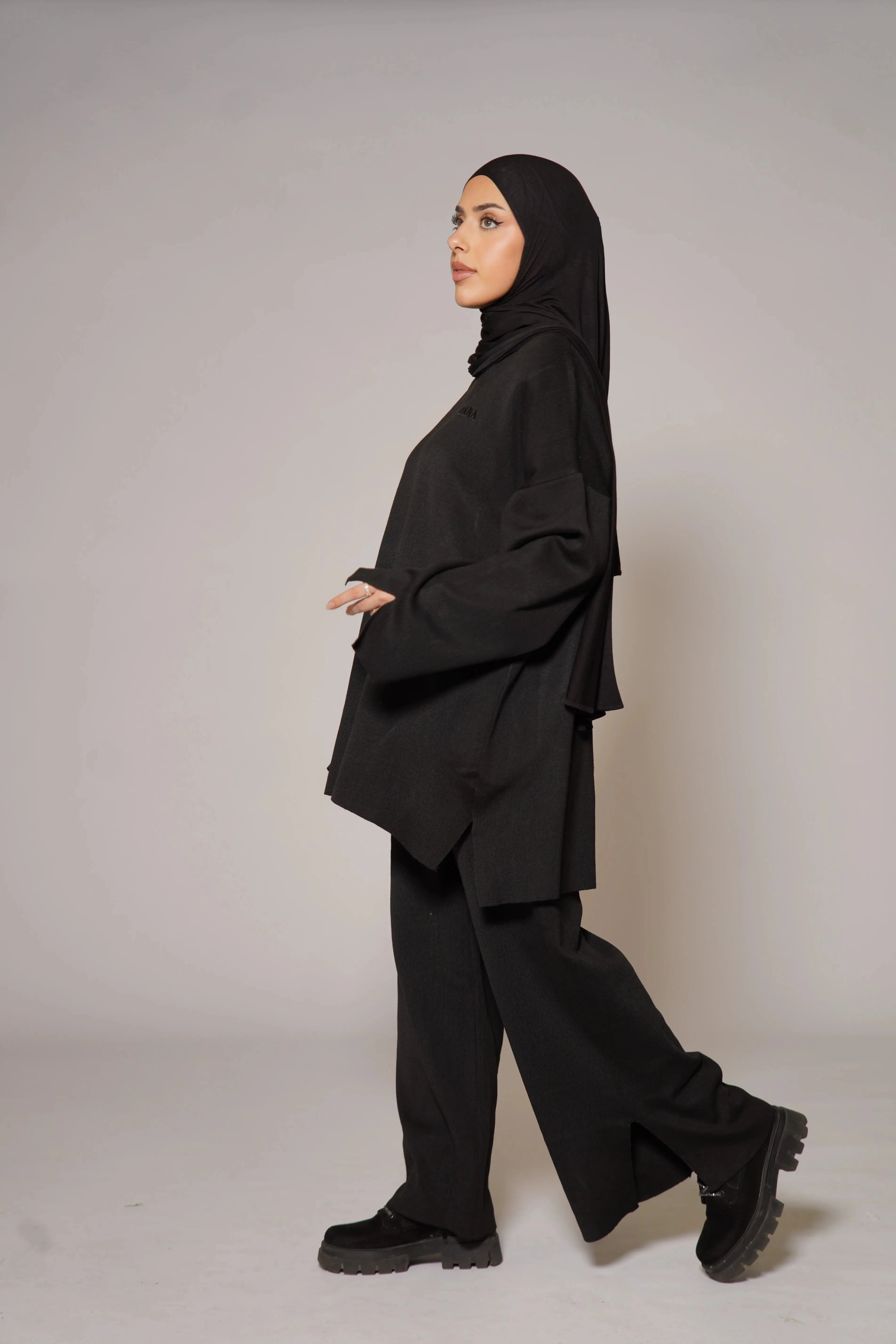 Signature Cotton Set - Black Losyana