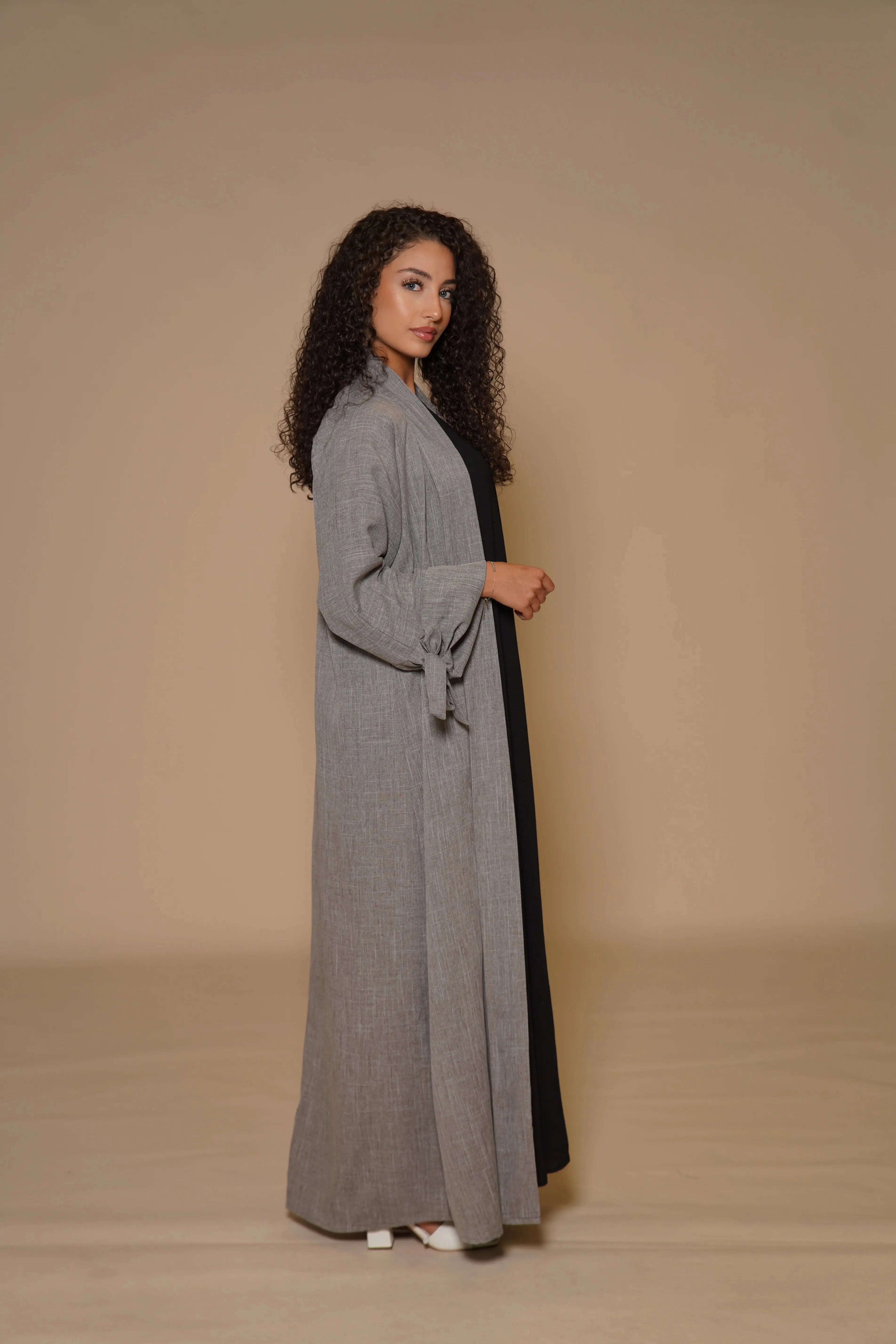 Dubai Linen set - Grey Losyana.Shop